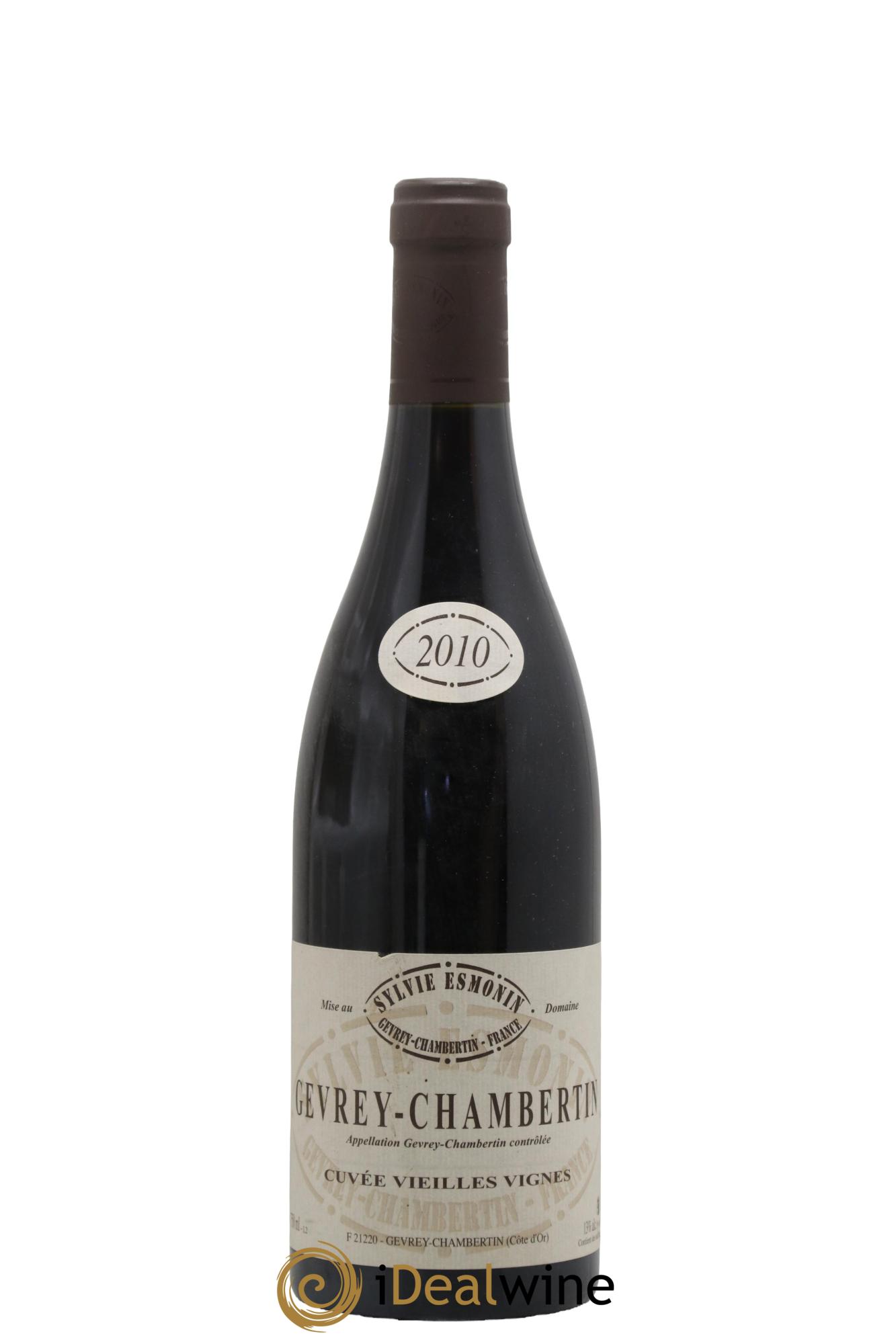 Gevrey-Chambertin Vieilles Vignes Sylvie Esmonin 2010 - Lot de 1 bouteille - 0