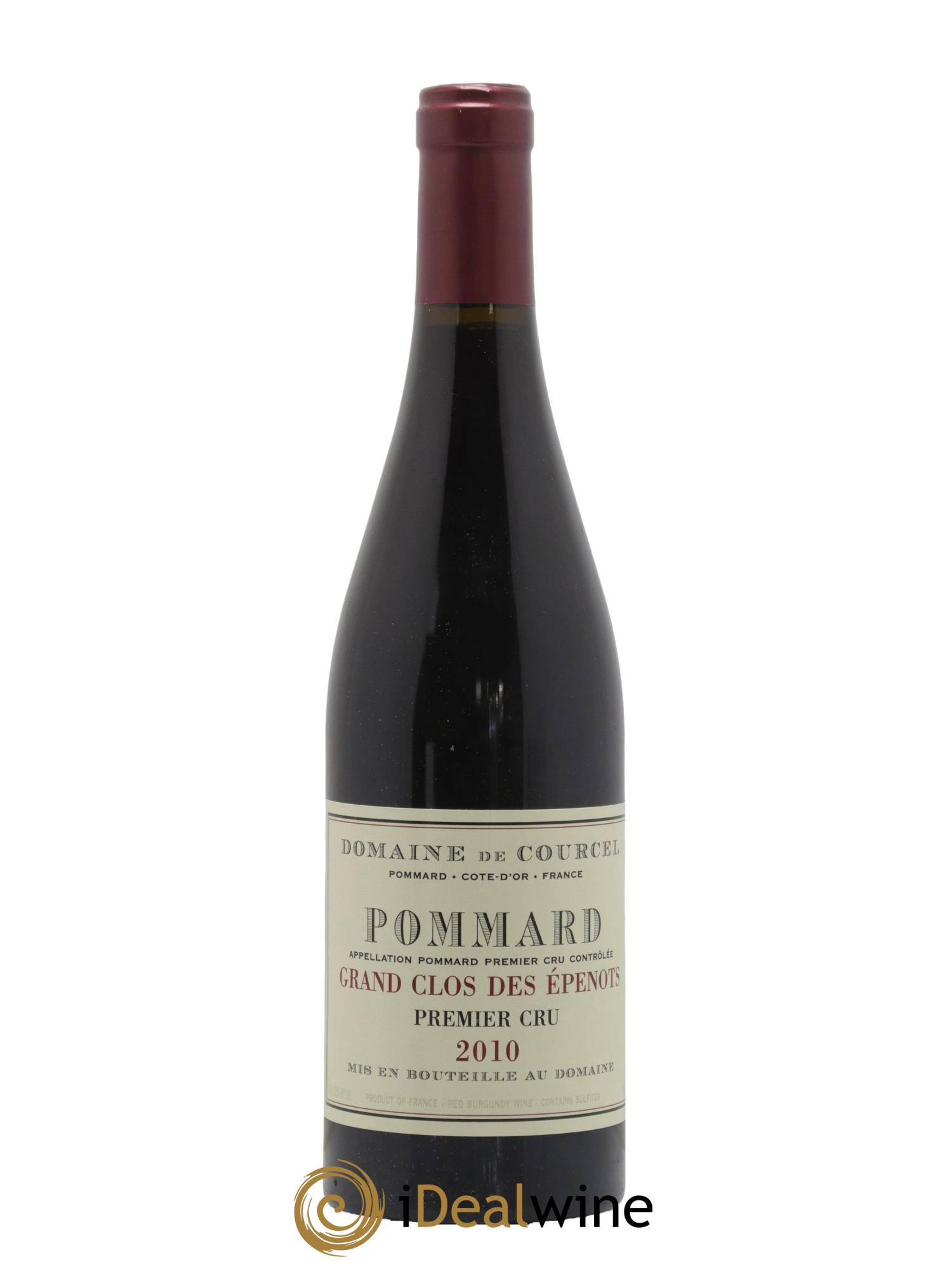Pommard 1er Cru Grand Clos des Epenots de Courcel (Domaine) 2010 - Lot de 1 bouteille - 0