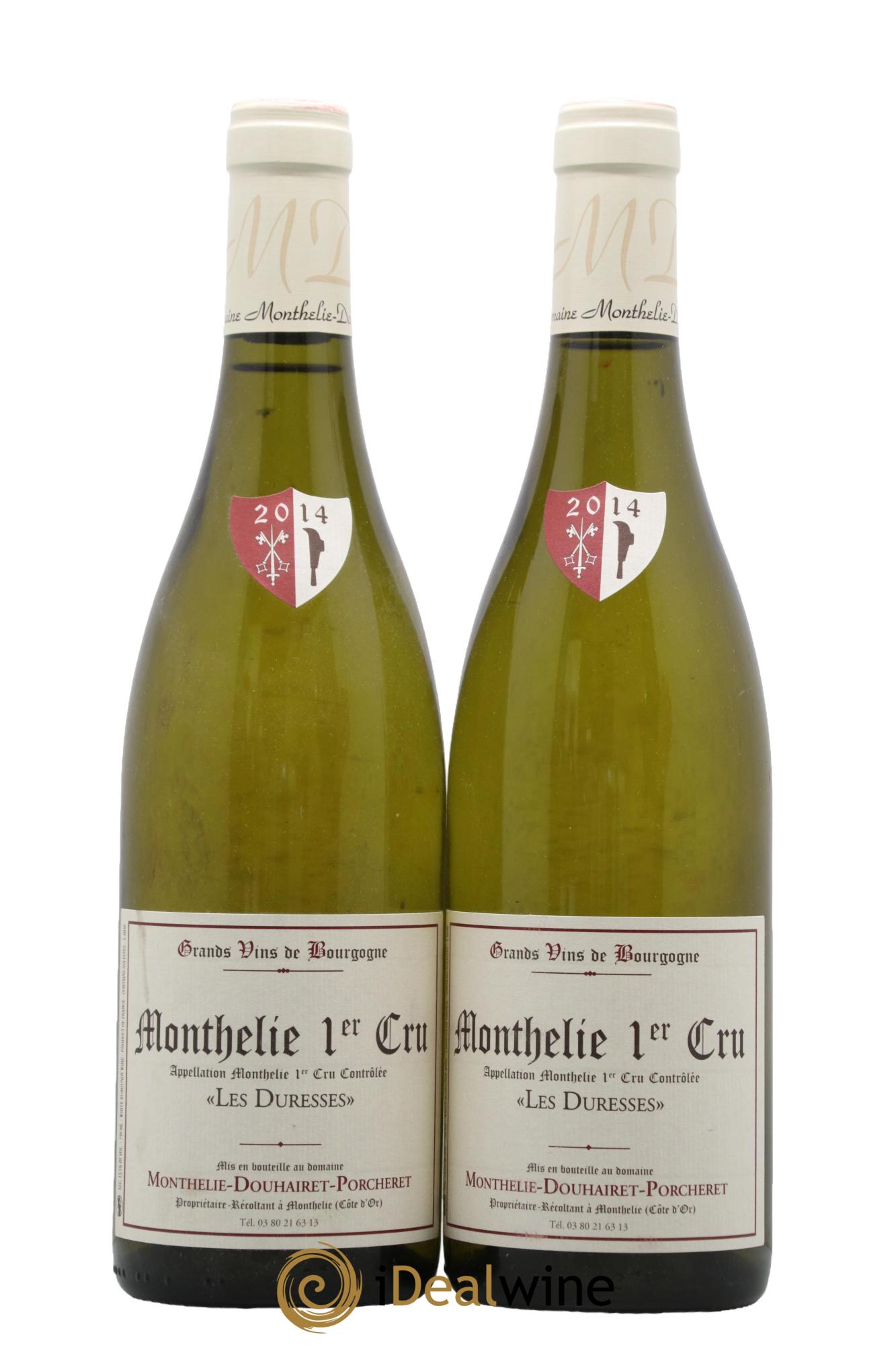 Monthélie 1er Cru Les Duresses Domaine Douhairet Porcheret 2014 - Lot de 2 bouteilles - 0