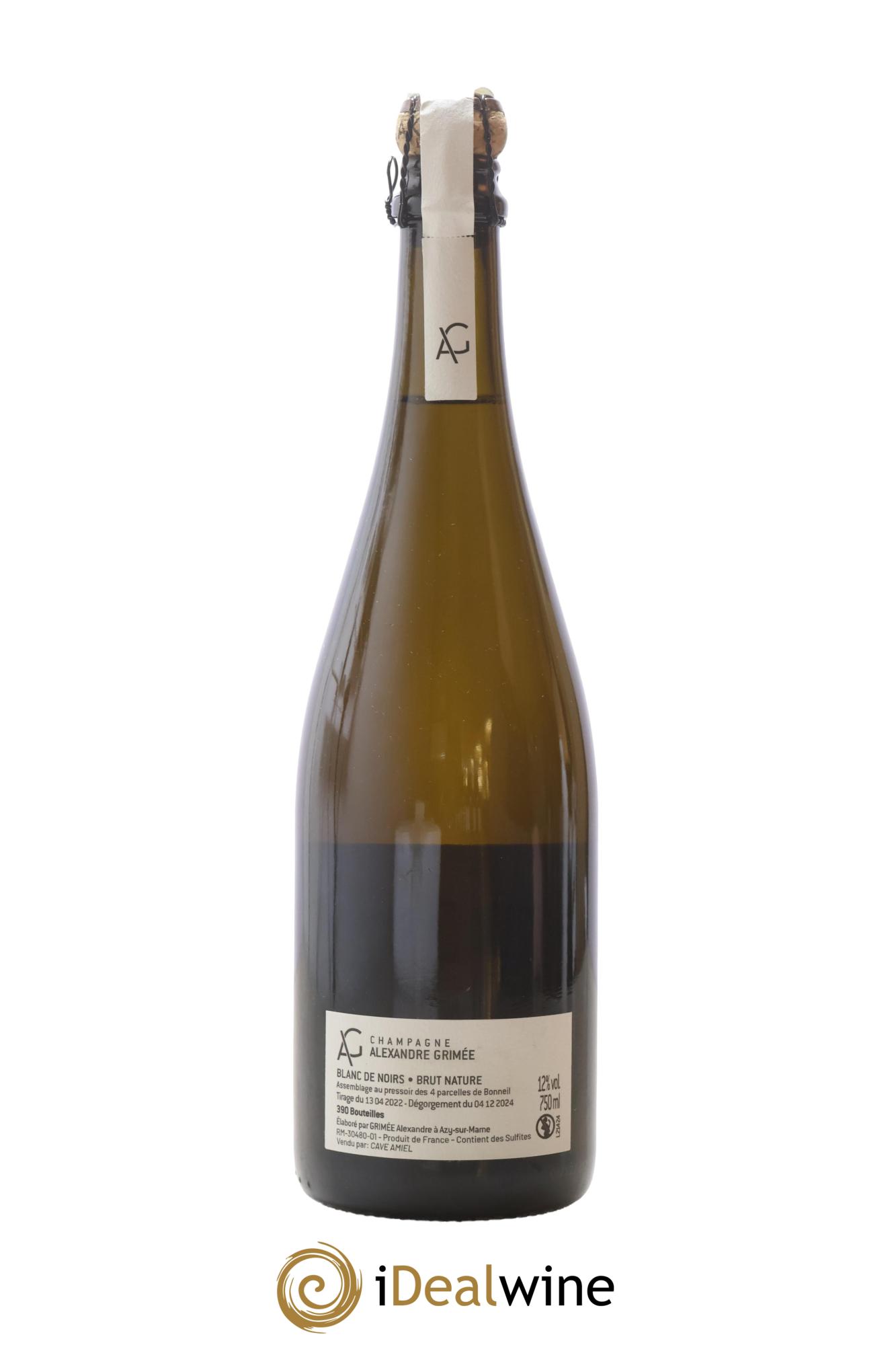 Champagne Bonneil Corpus Blanc De Noirs Alexandre Grimée - Lot de 1 bouteille - 1