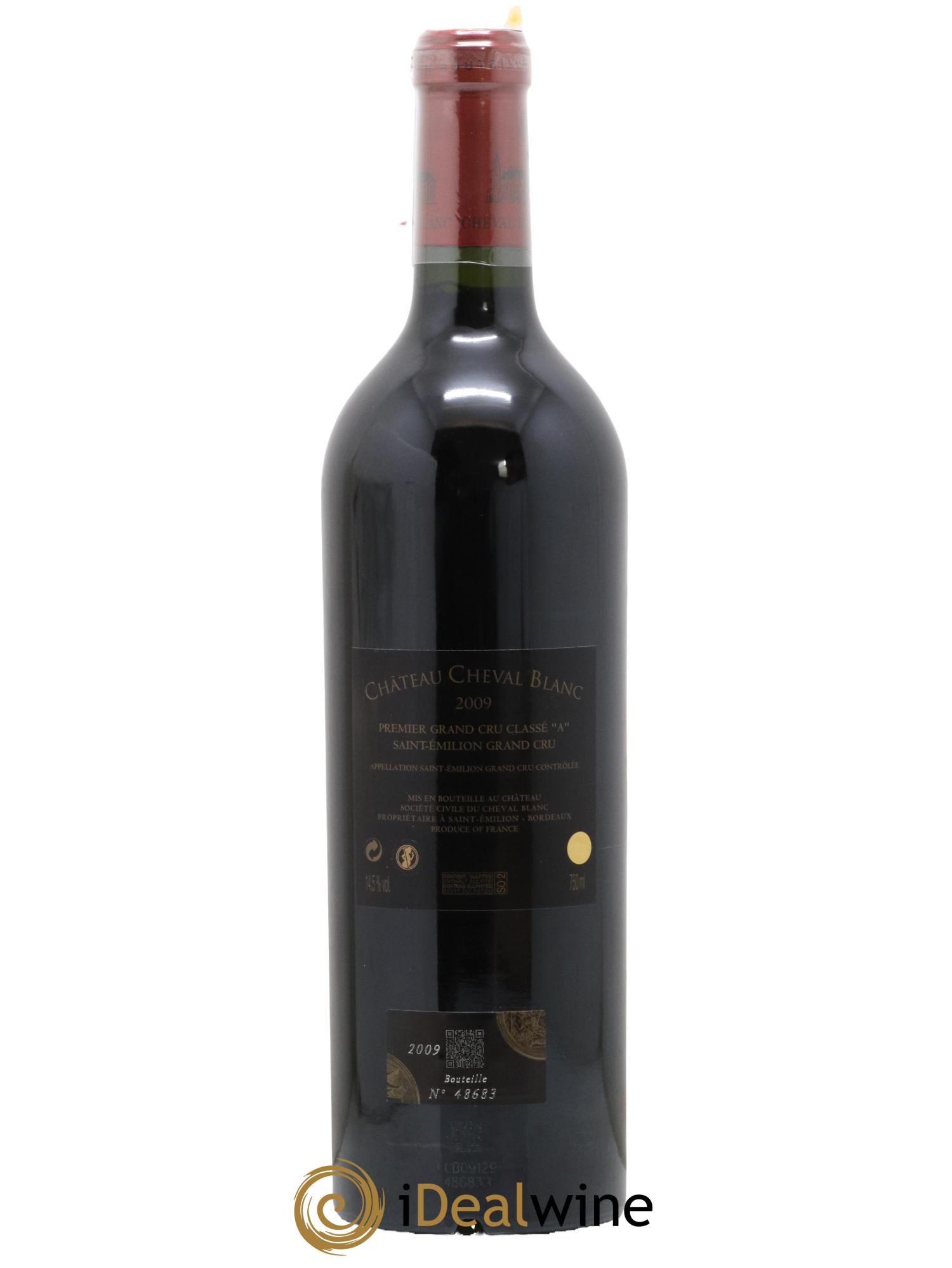 Château Cheval Blanc 1er Grand Cru Classé A 2009 - Lot de 1 bouteille - 1