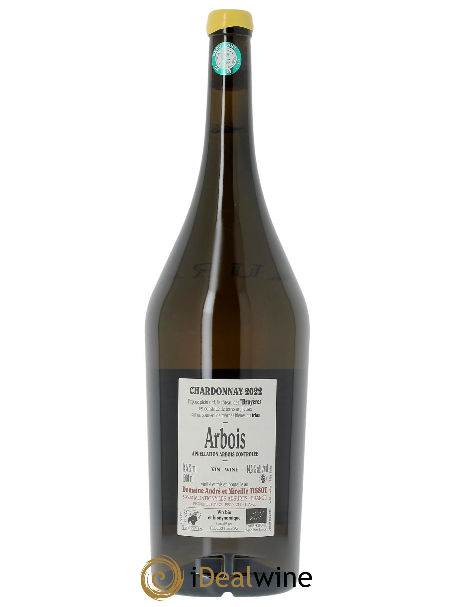 Arbois Chardonnay Les Bruyères Bénédicte et Stéphane Tissot  2022 - Lot de 1 magnum - 1
