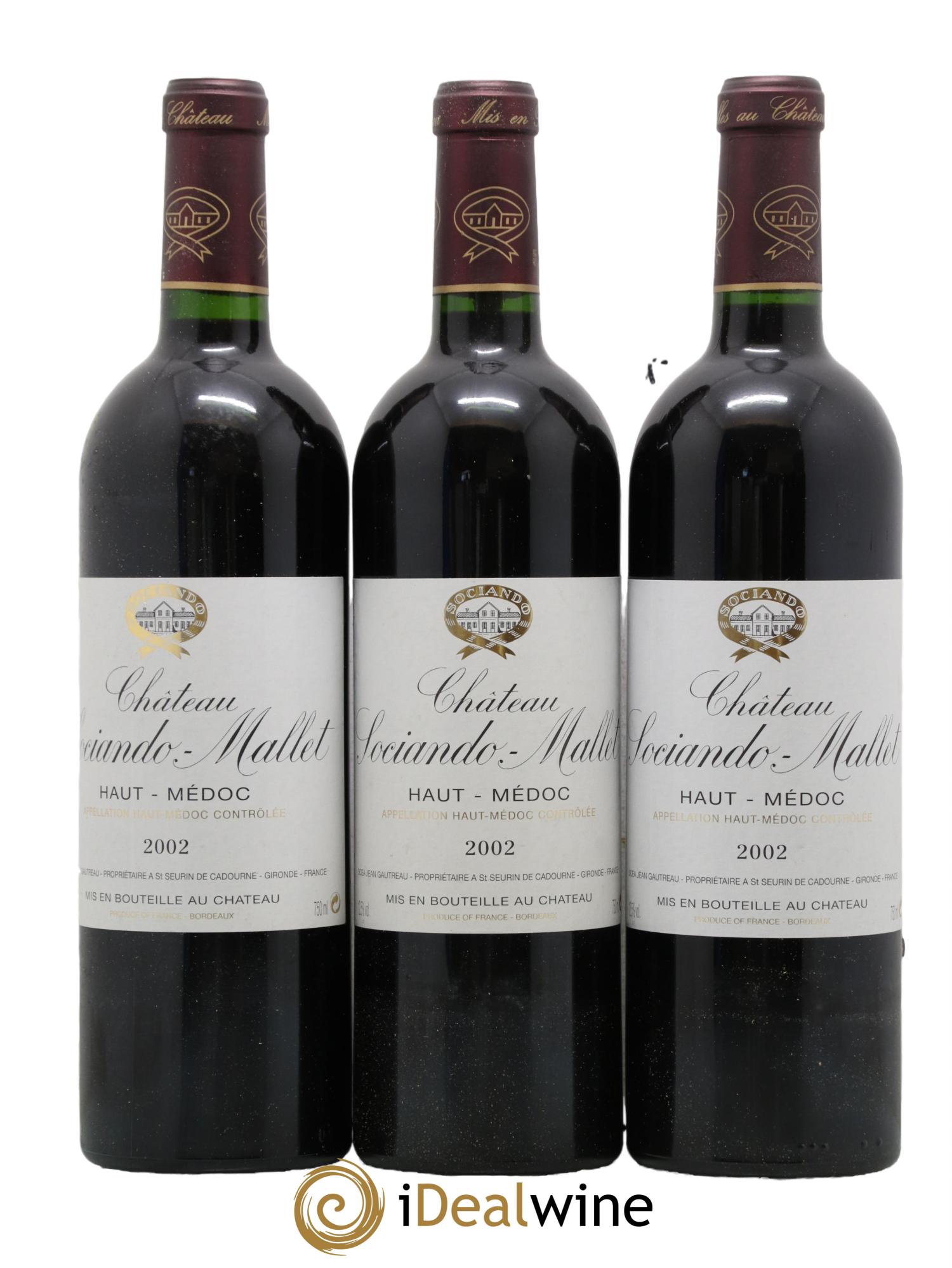 Château Sociando Mallet 2002 - Lot de 12 bouteilles - 4
