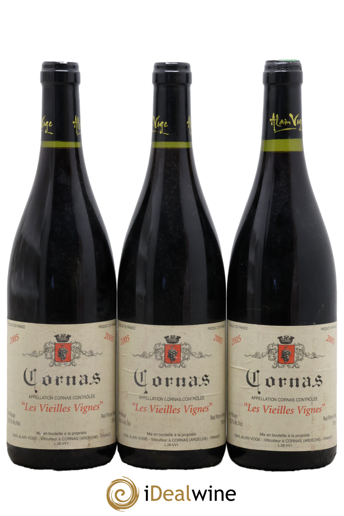 Cornas Les Vieilles Vignes Alain Voge (Domaine) 2005 - Lot de 3 bouteilles - 0