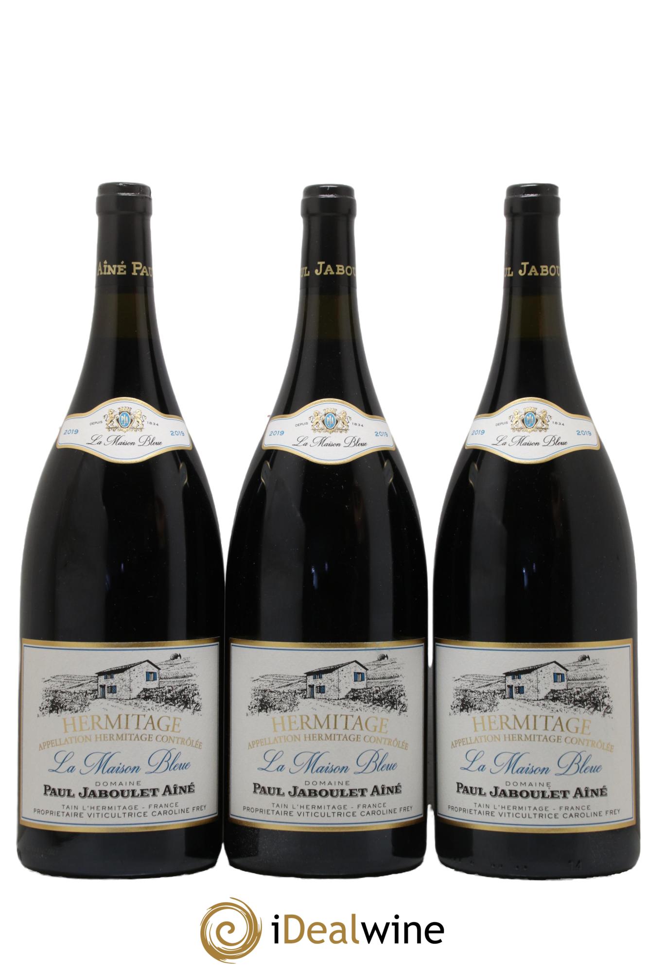 Hermitage La Maison Bleue Paul Jaboulet Ainé 2019 - Lot de 3 magnums - 0