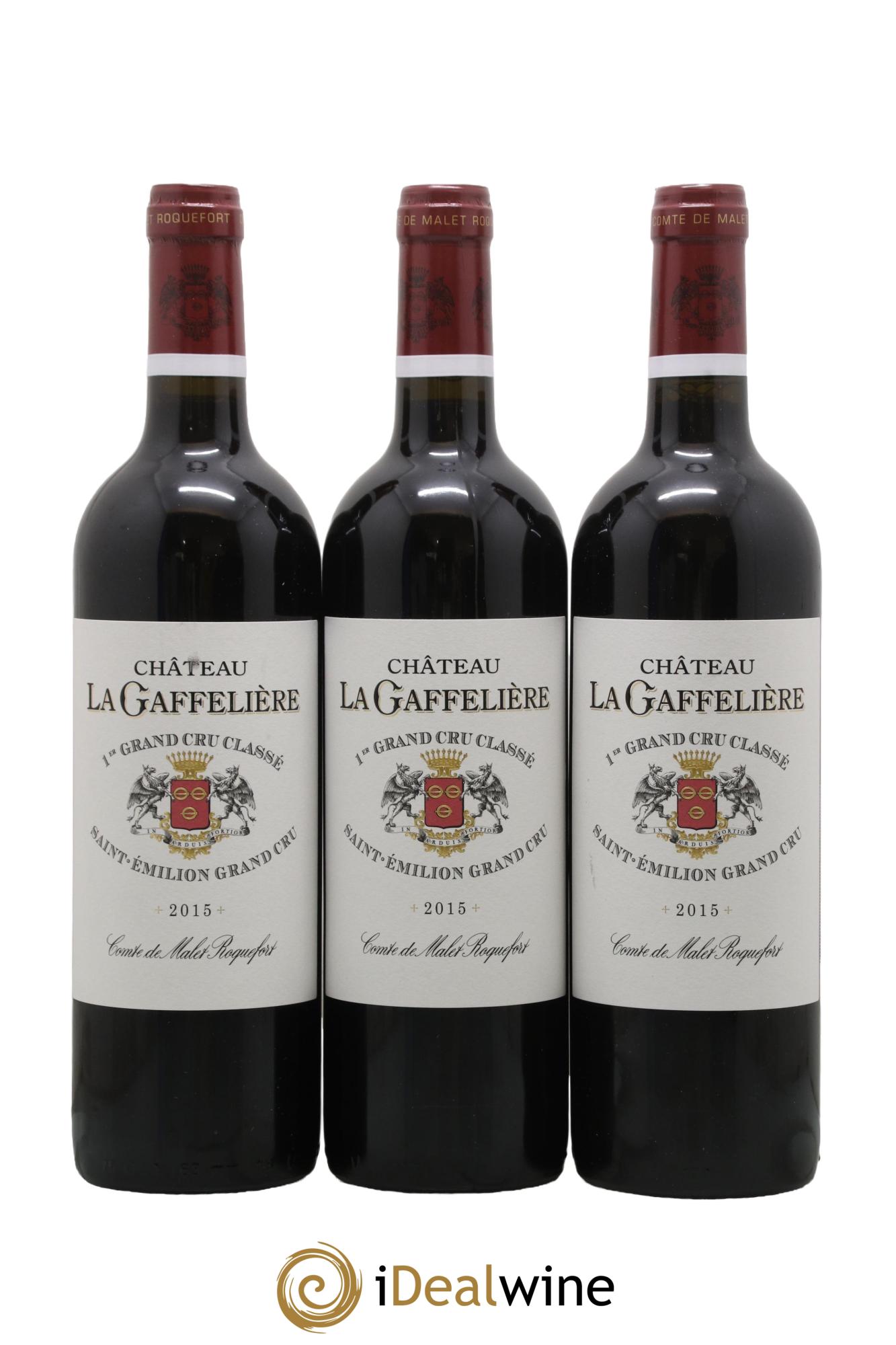 Château la Gaffelière 1er Grand Cru Classé B 2015 - Lot of 3 bottles - 0