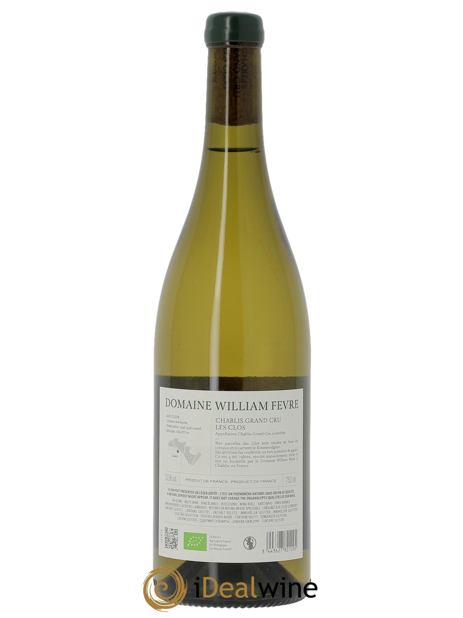 Chablis Grand Cru Les Clos William Fèvre  2023 - Lote de 1 botella - 1