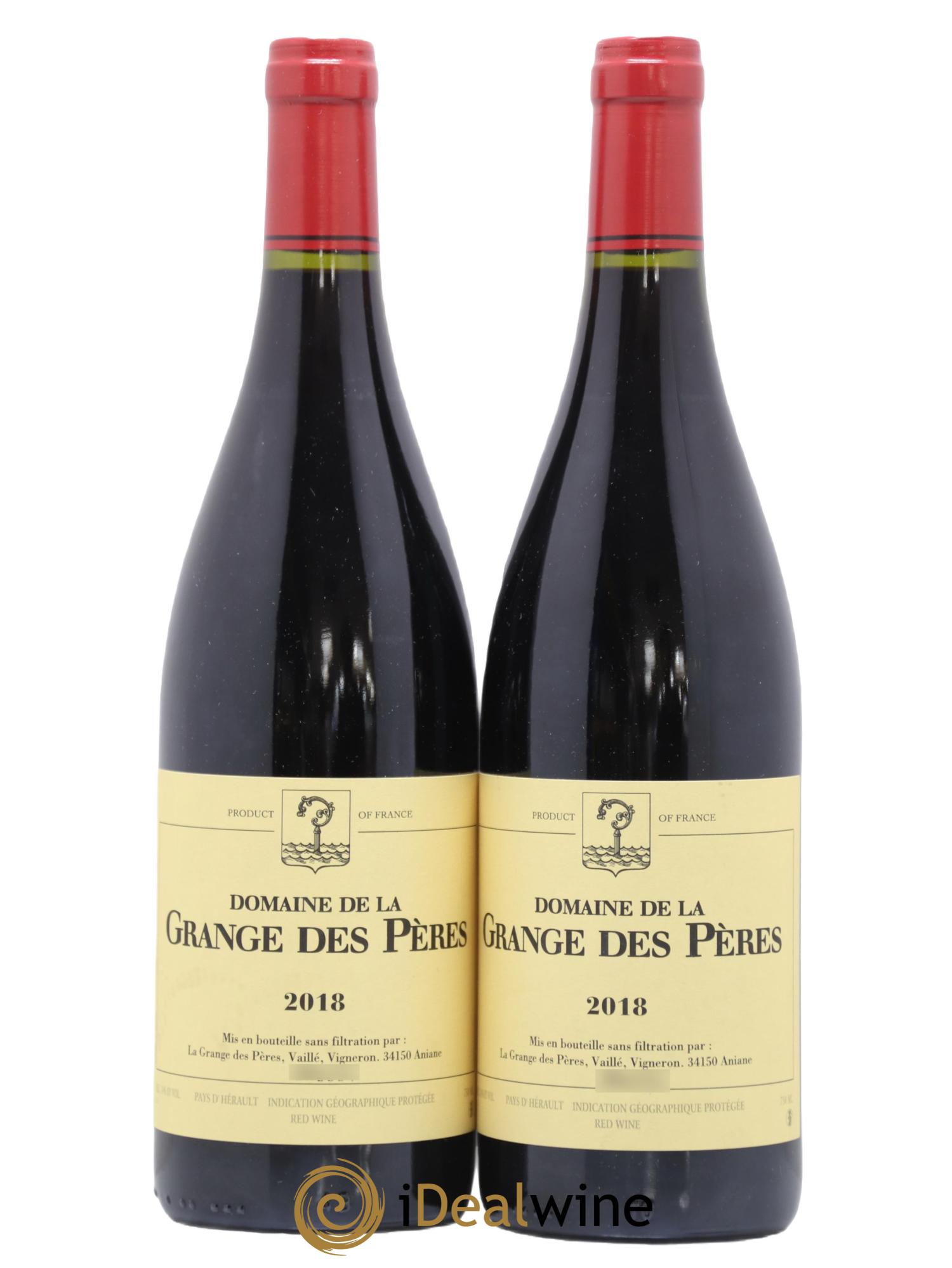 IGP Pays d'Hérault Grange des Pères Laurent Vaillé 2018 - Lot of 2 bottles - 0