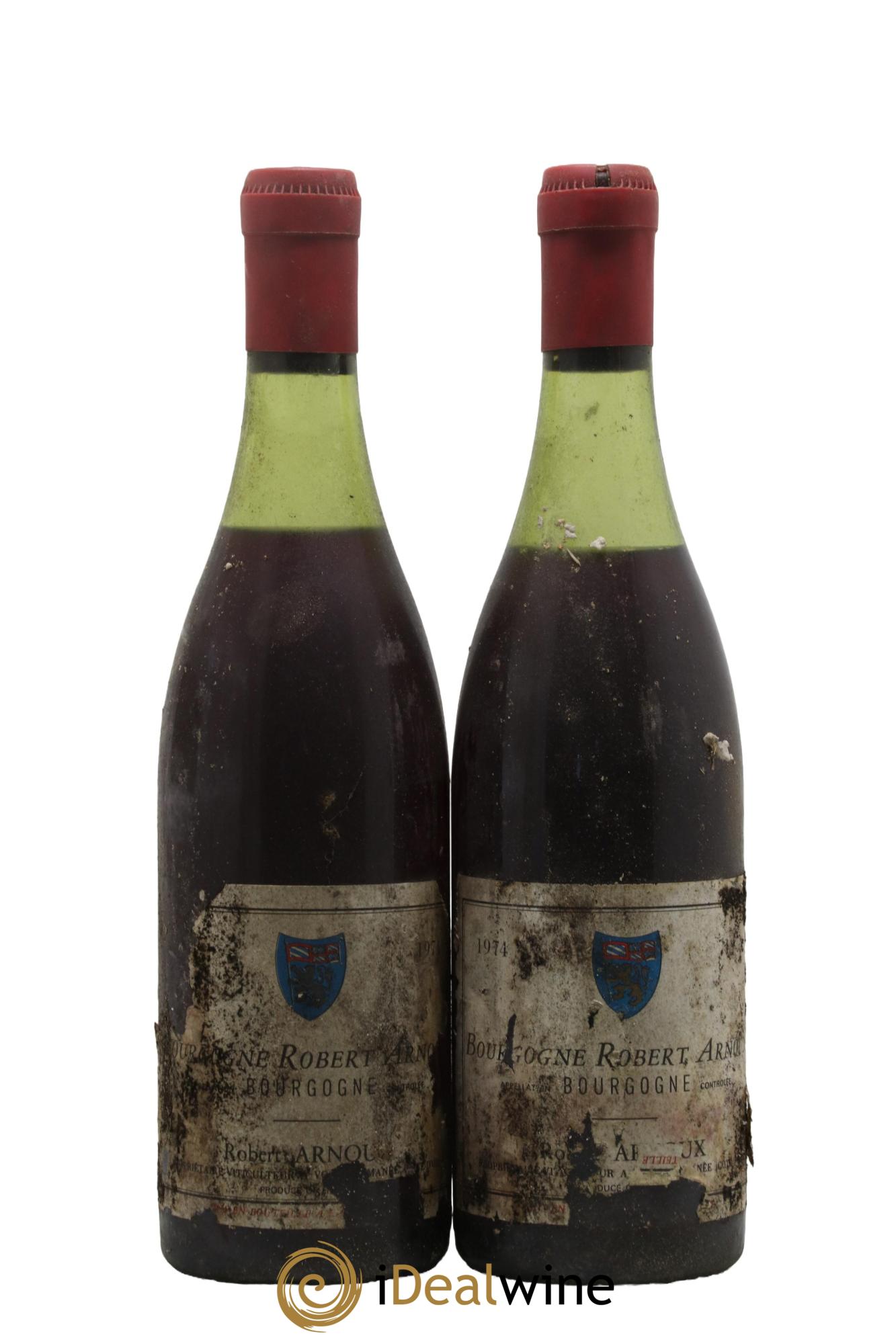 Bourgogne Robert Arnoux 1974 - Lot de 2 bouteilles - 0