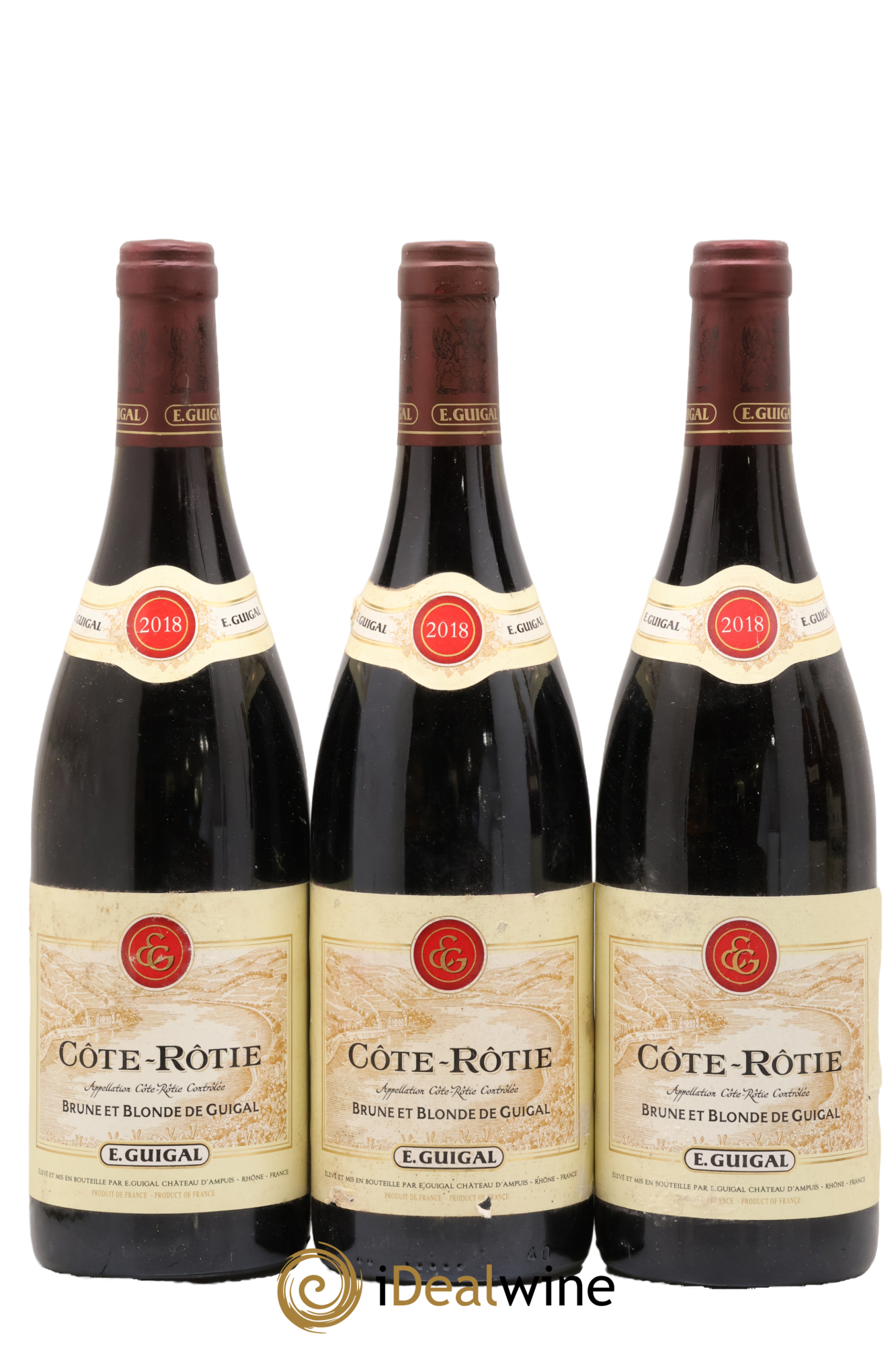 Côte-Rôtie Côtes Brune et Blonde Guigal 2018 - Lot of 3 bottles - 0