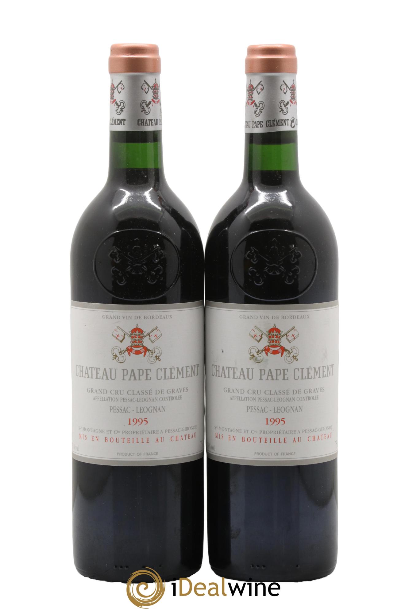 Château Pape Clément Cru Classé de Graves 1995 - Lot of 2 bottles - 0