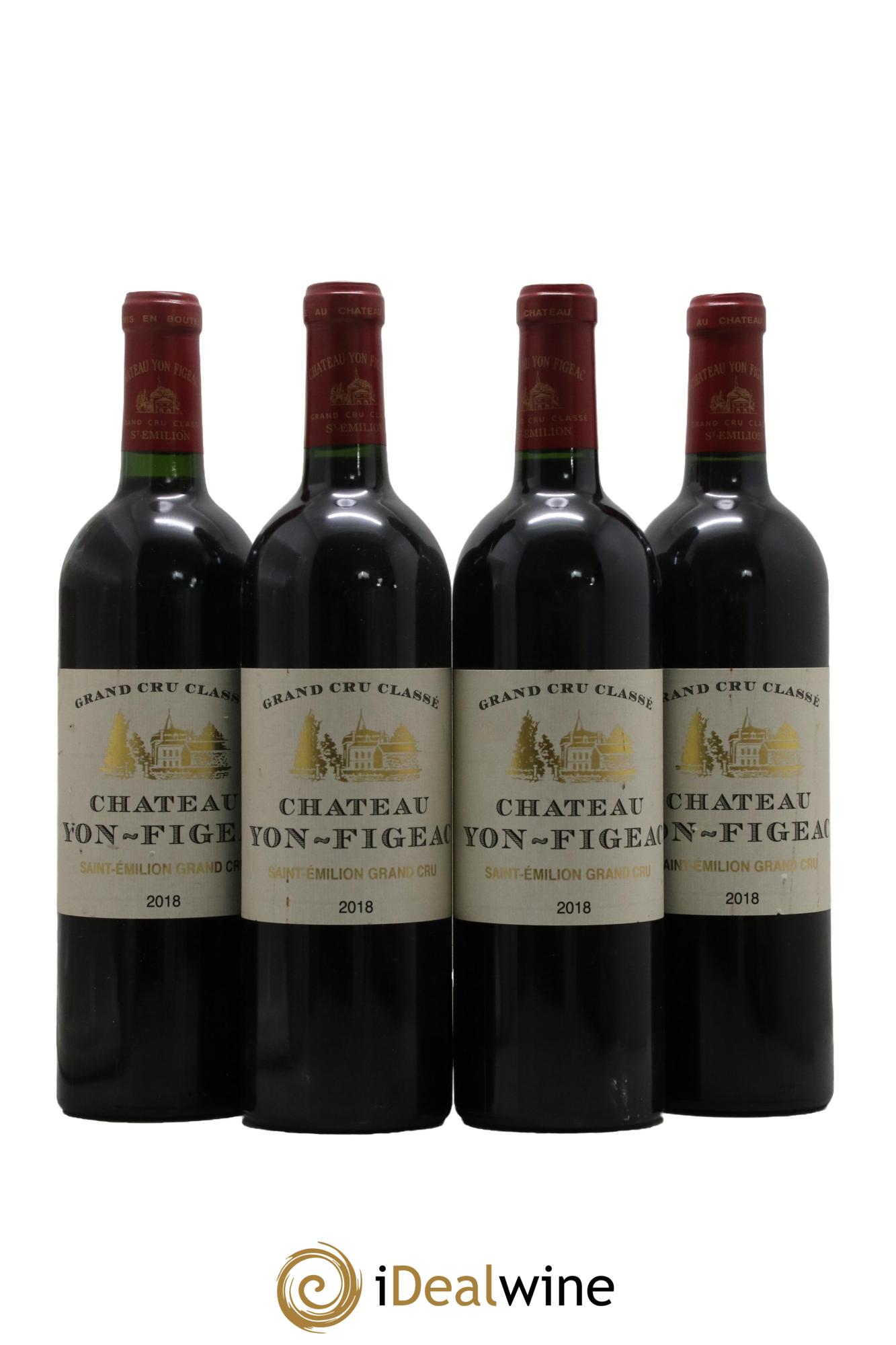 Château Yon Figeac Grand Cru Classé 2018 - Lot de 4 bouteilles - 0
