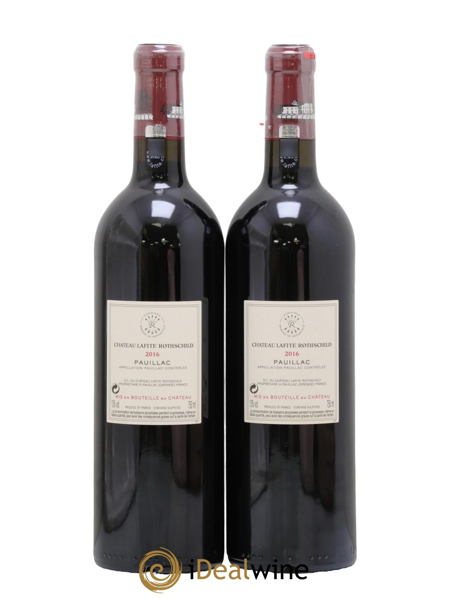 Château Lafite Rothschild 1er Grand Cru Classé 2016 - Lot de 2 bouteilles - 1