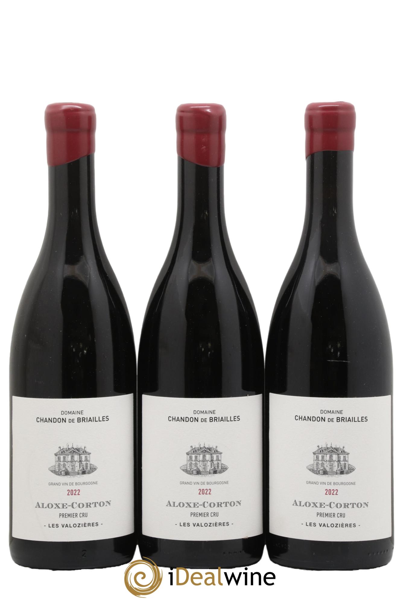 Aloxe-Corton 1er Cru Les Valozières Chandon de Briailles 2022 - Lot de 3 bouteilles - 0