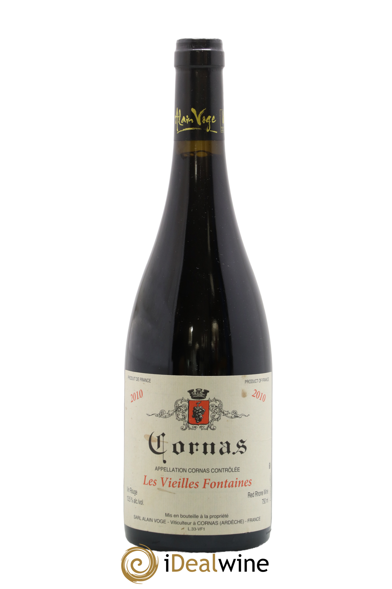 Cornas Les Vieilles Fontaines Alain Voge (Domaine) 2010 - Lot de 1 bouteille - 0