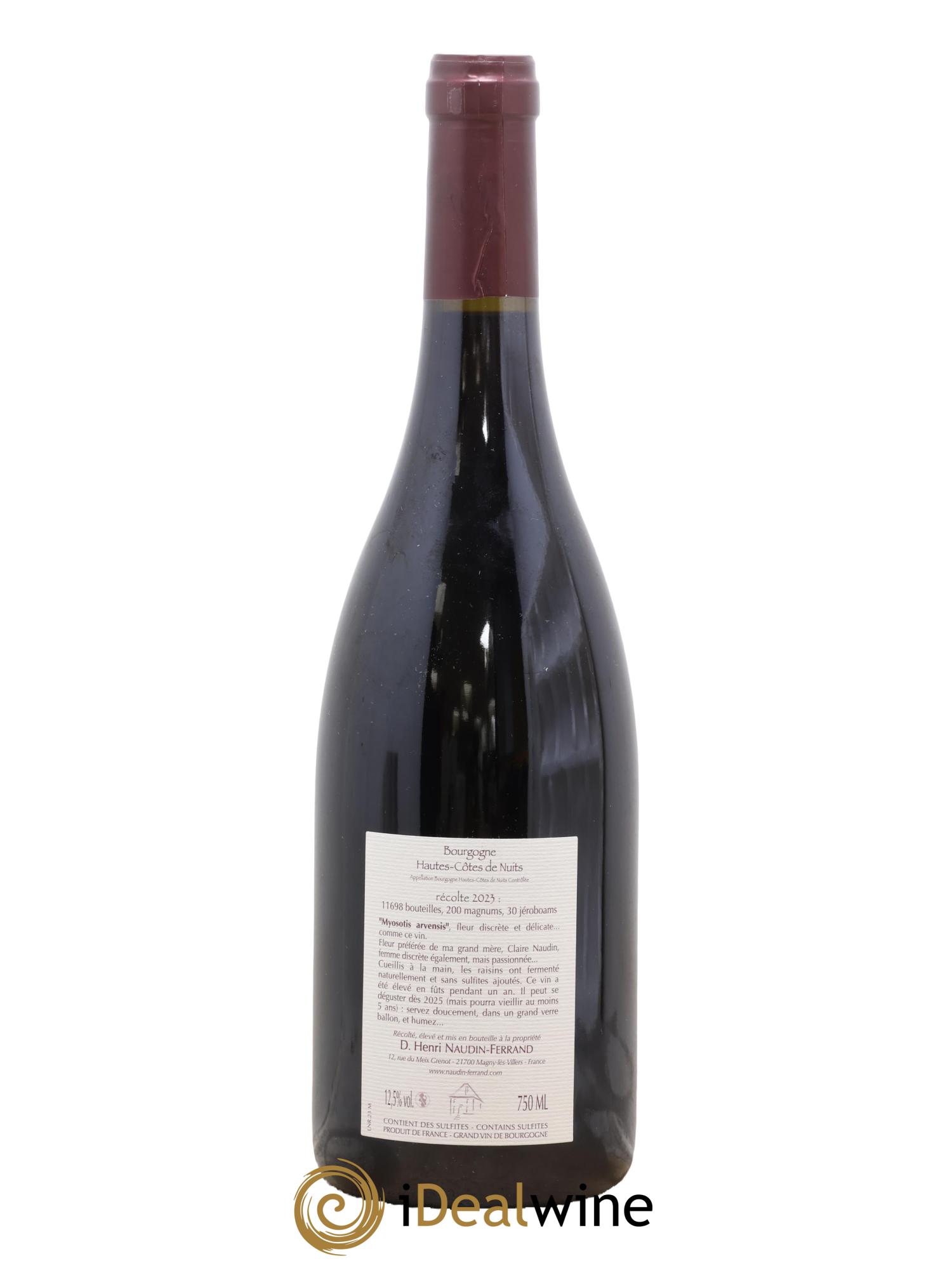 Hautes-Côtes de Nuits Myosotis Arvensis Naudin-Ferrand (Domaine) 2023 - Lotto di 1 bottiglia - 1