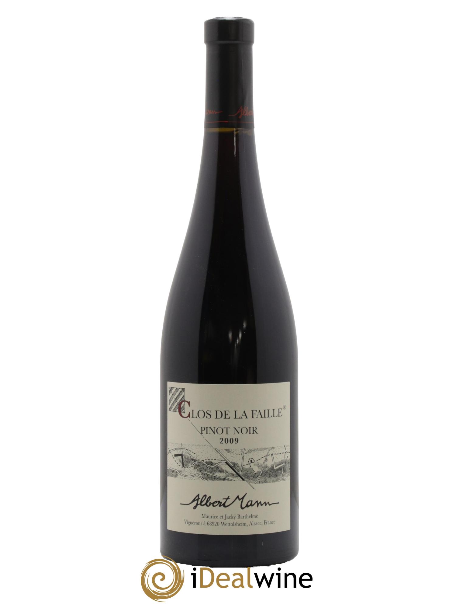 Alsace Pinot Noir Clos de la Faille Albert Mann 2009 - Lot de 1 bouteille - 0