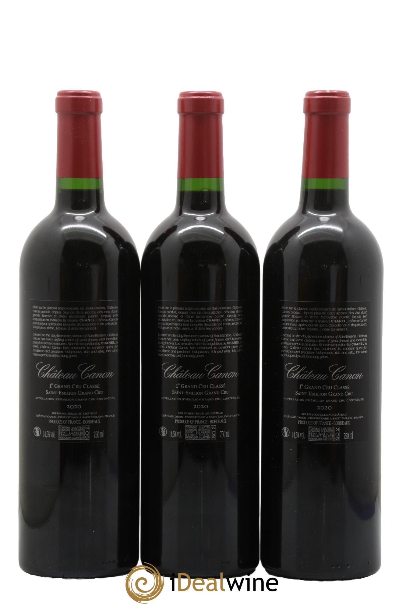 Château Canon 1er Grand Cru Classé B  2020 - Lot of 6 bottles - 4