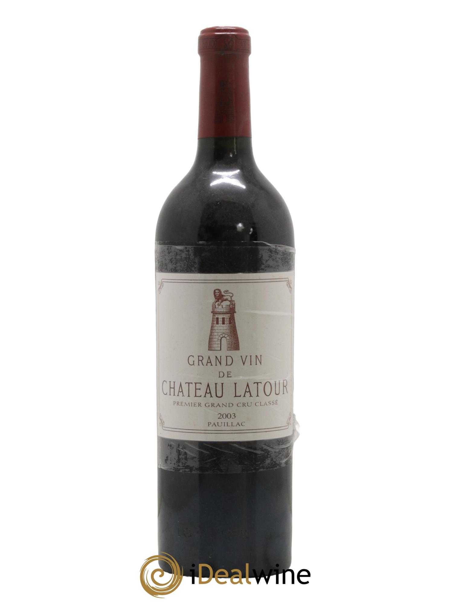 Château Latour 1er Grand Cru Classé 2003 - Lot de 1 bouteille - 0
