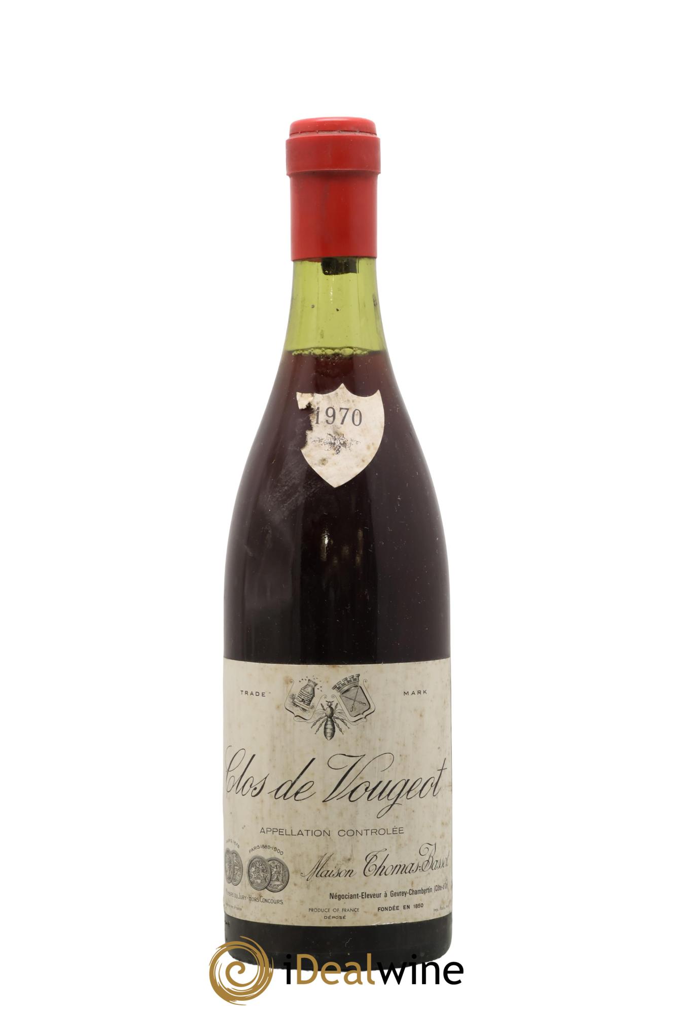 Clos de Vougeot Grand Cru 1970 - Lote de 1 botella - 0