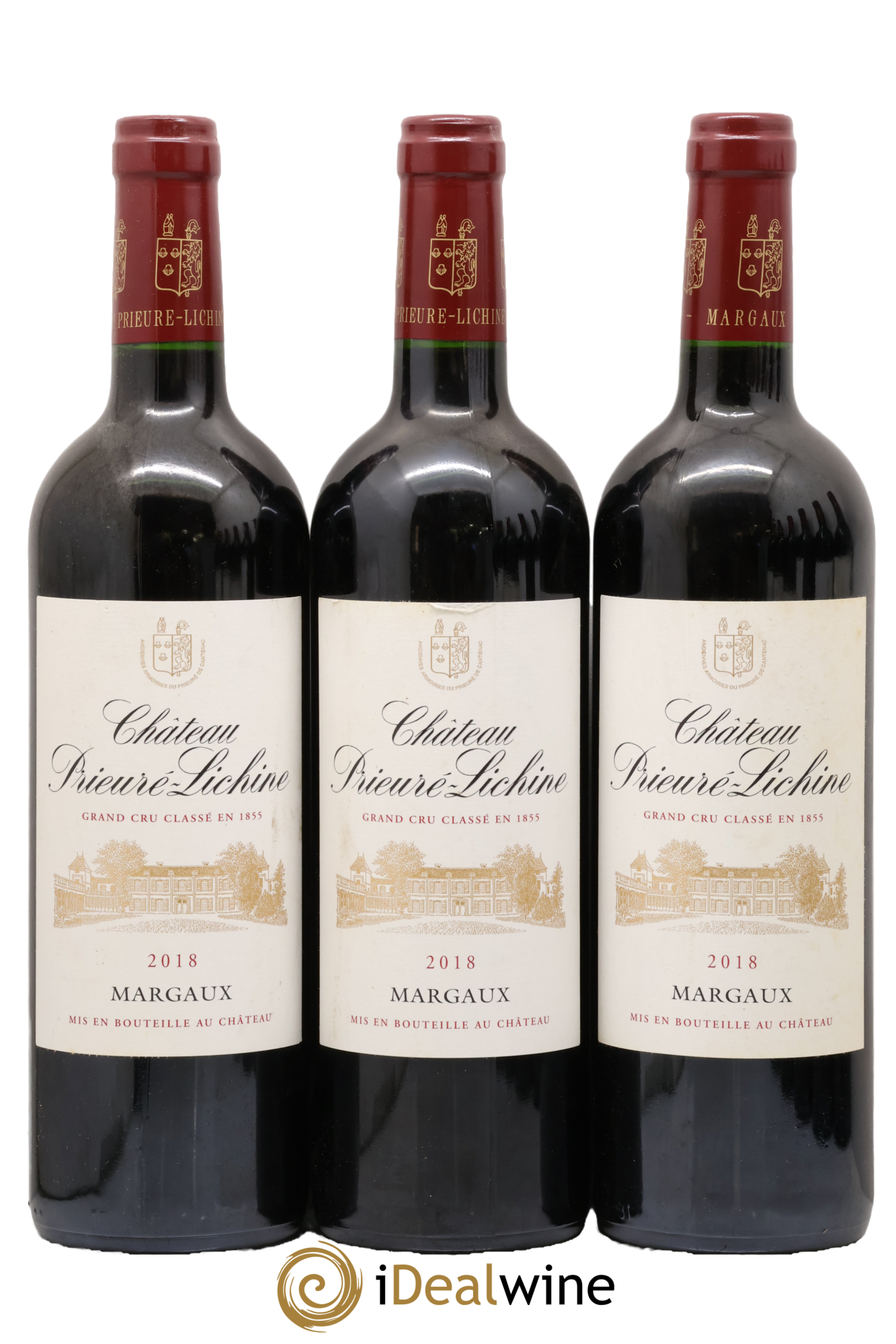 Château Prieuré Lichine 4ème Grand Cru Classé 2018 - Lotto di 3 bottiglie - 0