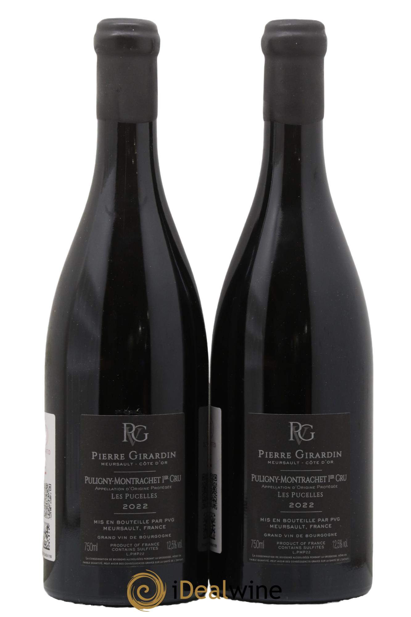 Puligny-Montrachet 1er Cru Les Pucelles Pierre Girardin 2022 - Lot de 2 bouteilles - 1