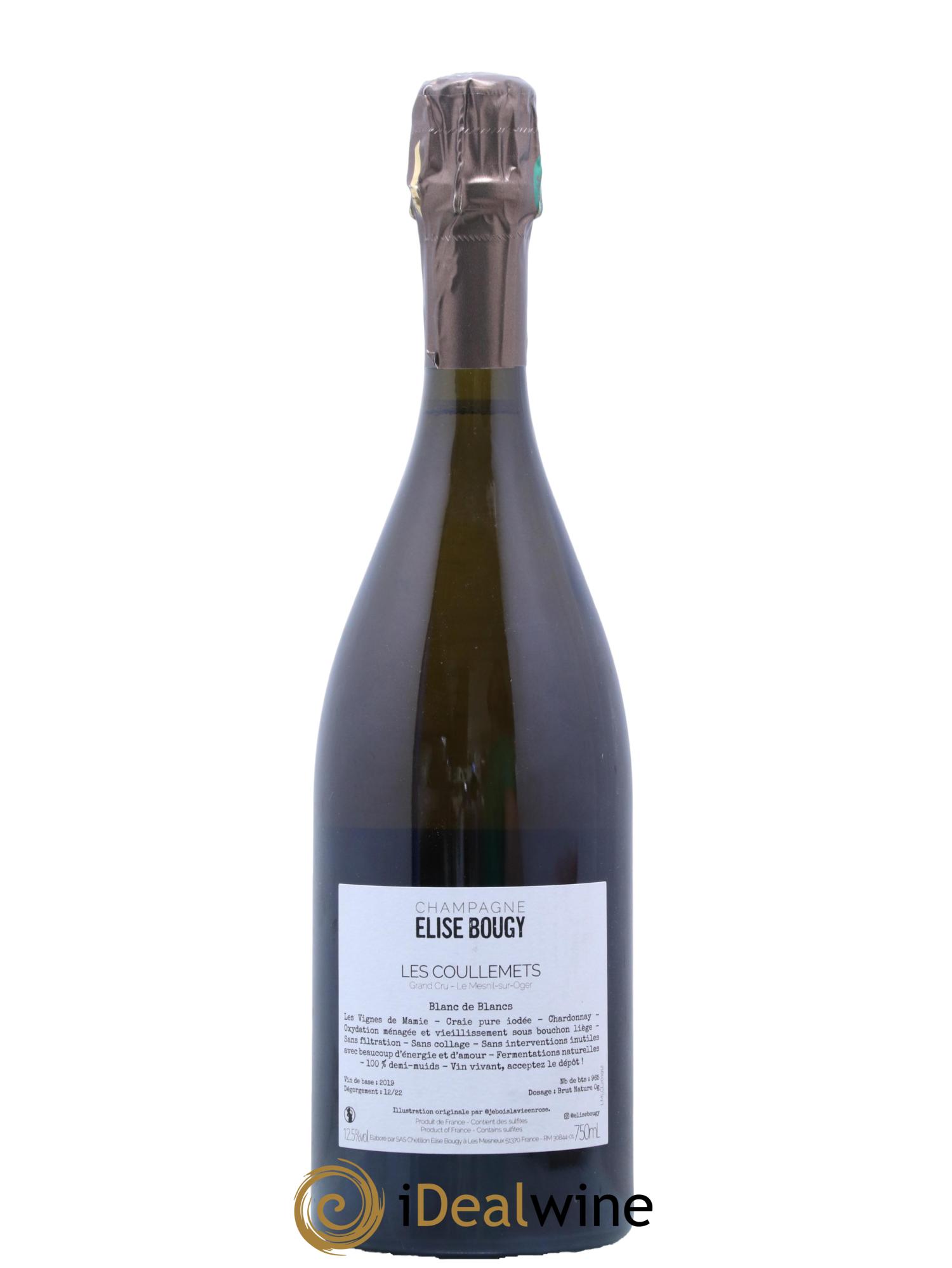 Les Coullemets Elise Bougy  2019 - Lot de 1 bouteille - 1