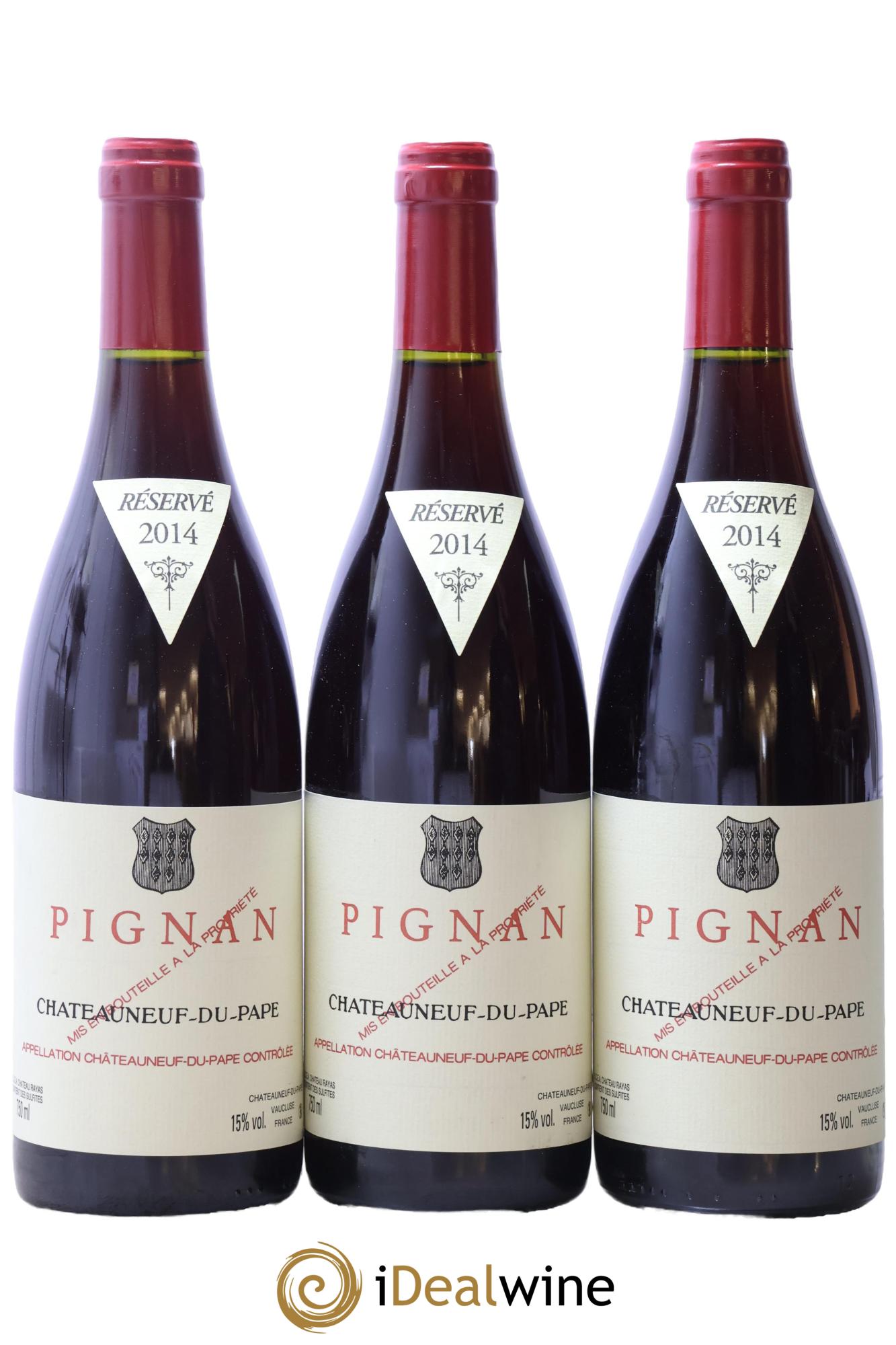 Châteauneuf-du-Pape Pignan Emmanuel Reynaud 2014 - Lot de 3 bouteilles - 0