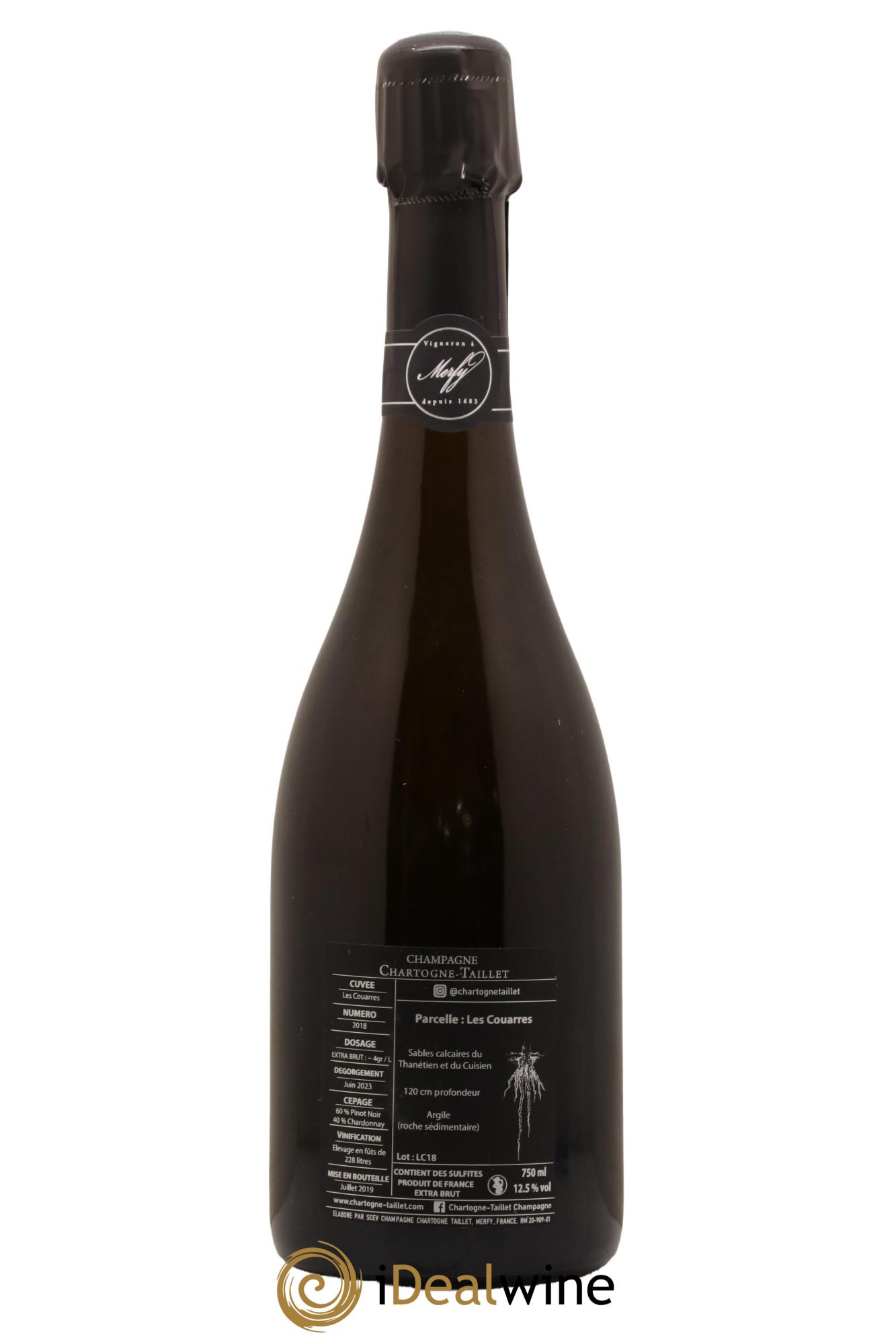Les Couarres Château Extra-Brut Chartogne-Taillet 2018 - Lot of 1 bottle - 1