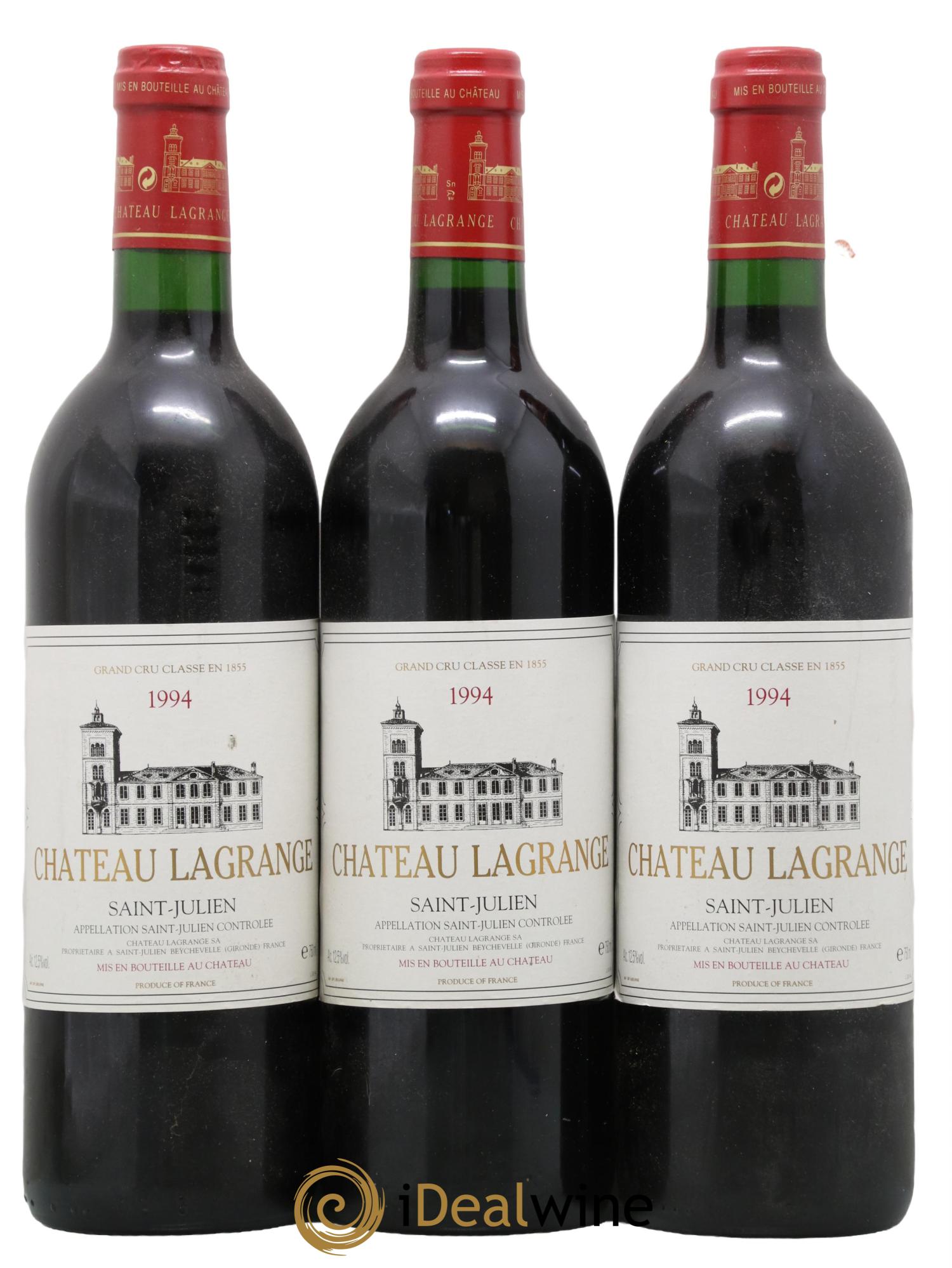 Château Lagrange 3ème Grand Cru Classé 1994 - Lot de 3 bouteilles - 0
