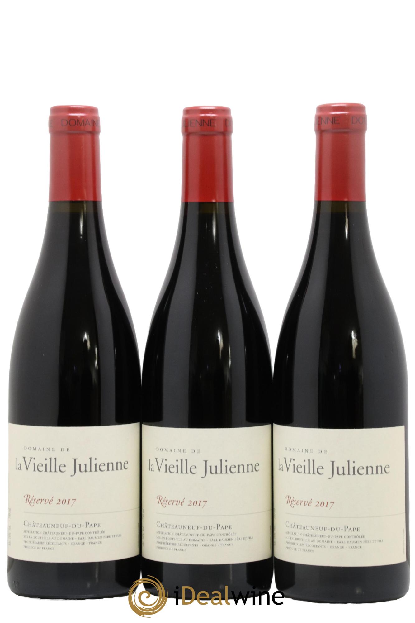 Châteauneuf-du-Pape Vieille Julienne (Domaine de la) Réservé Jean-Paul Daumen 2017 - Lot de 6 bouteilles - 1