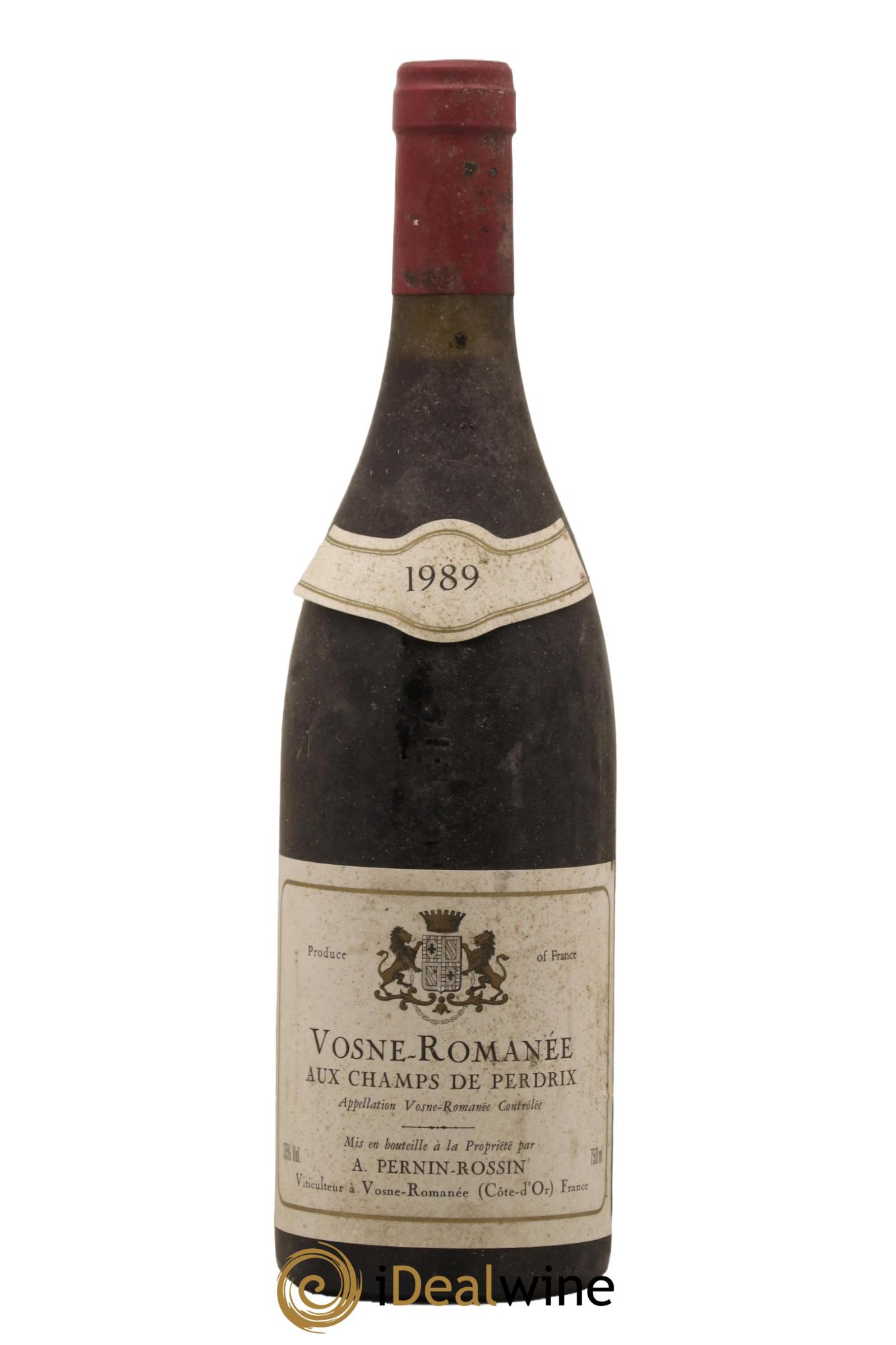 Vosne-Romanée Champs Perdrix Pernin-Rossin 1989 - Lot de 1 bouteille - 0