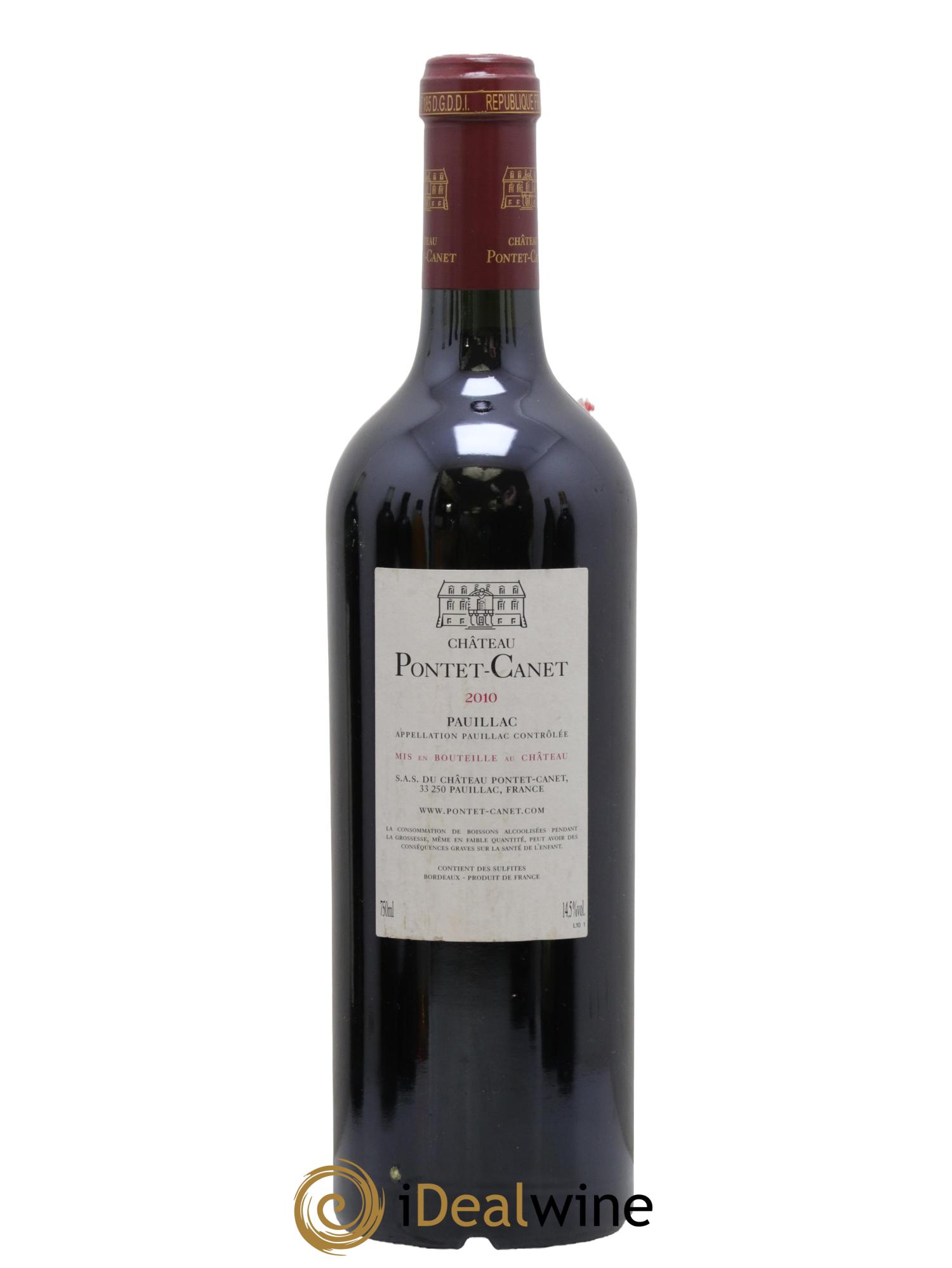Château Pontet Canet 5ème Grand Cru Classé 2010 - Lot of 1 bottle - 1