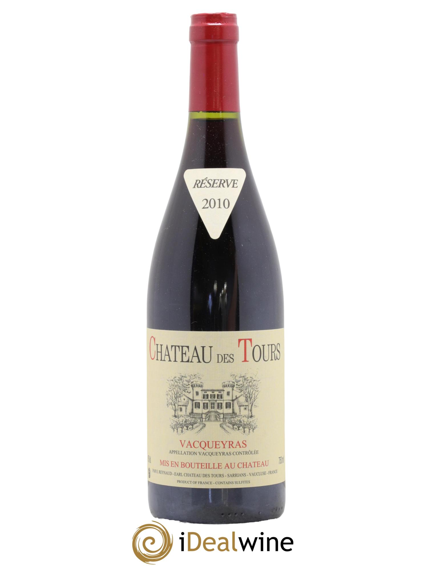 Vacqueyras Château des Tours Emmanuel Reynaud 2010 - Posten von 1 Flasche - 0