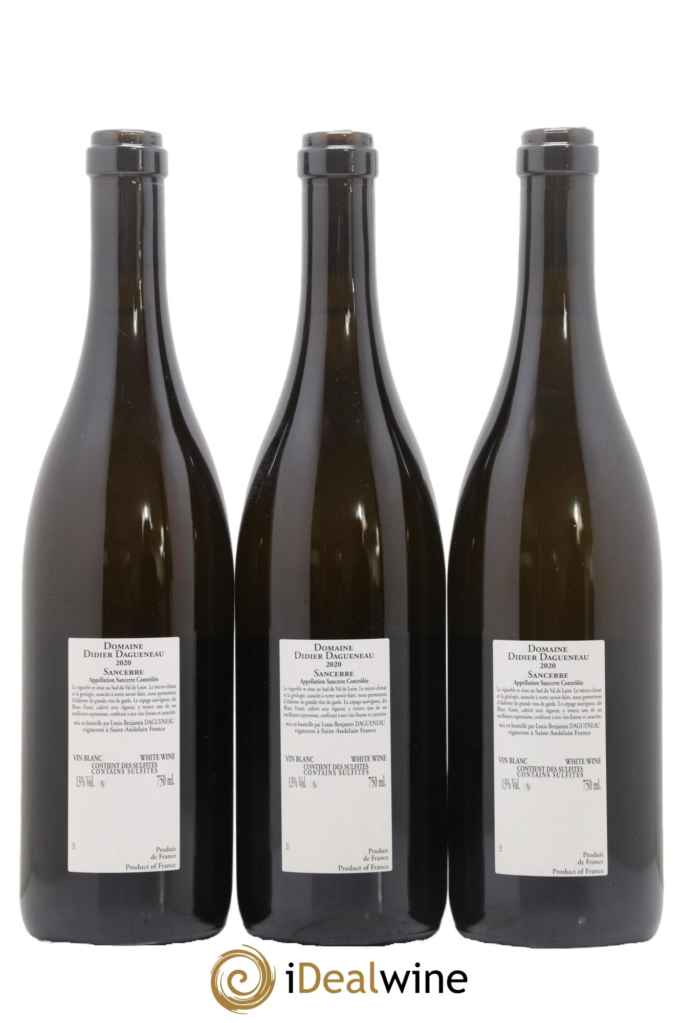 Sancerre En Chailloux Dagueneau 2020 - Lotto di 3 bottiglie - 1