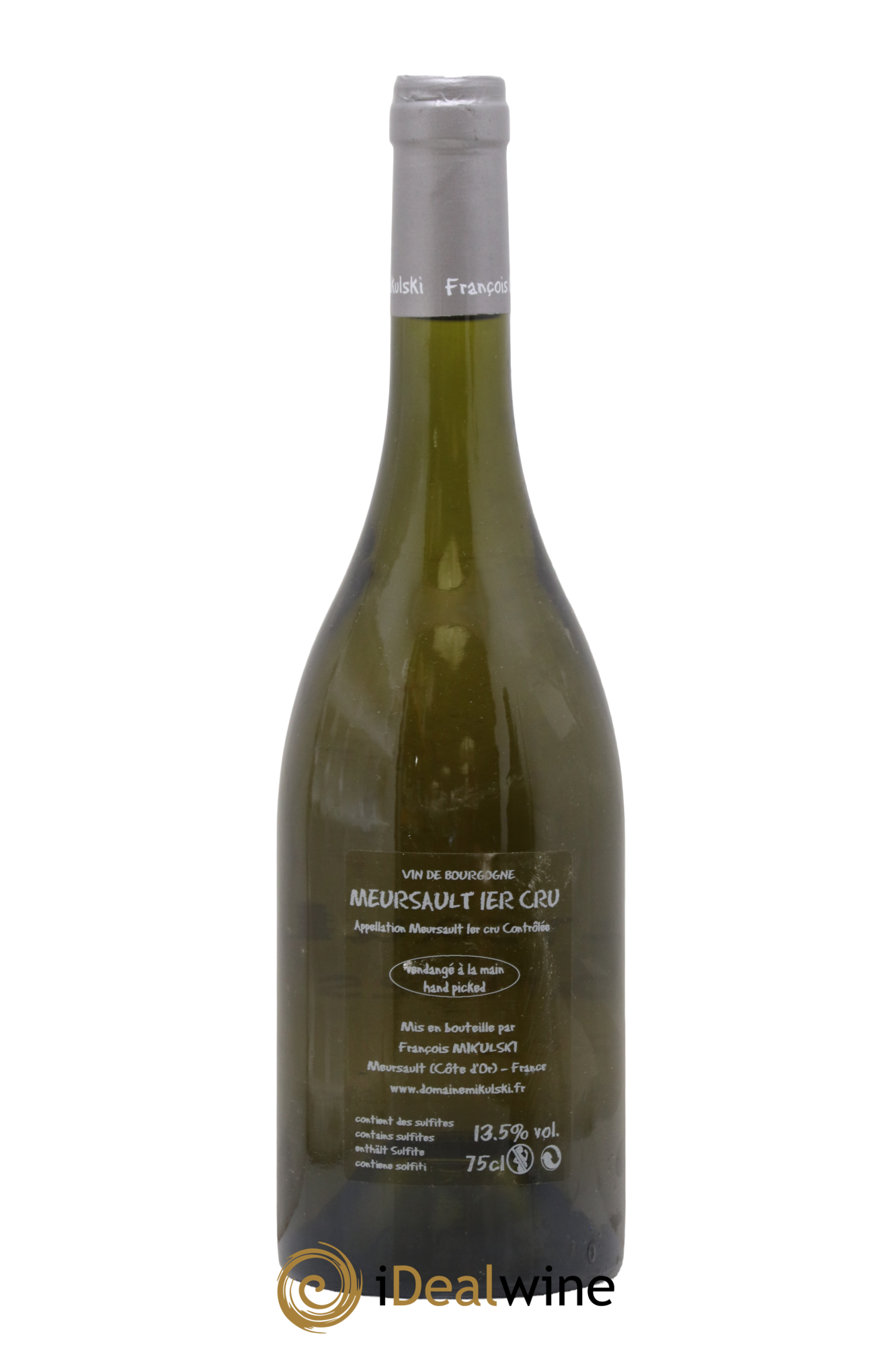 Meursault 1er Cru Charmes François Mikulski 2018 - Lot de 1 bouteille - 1