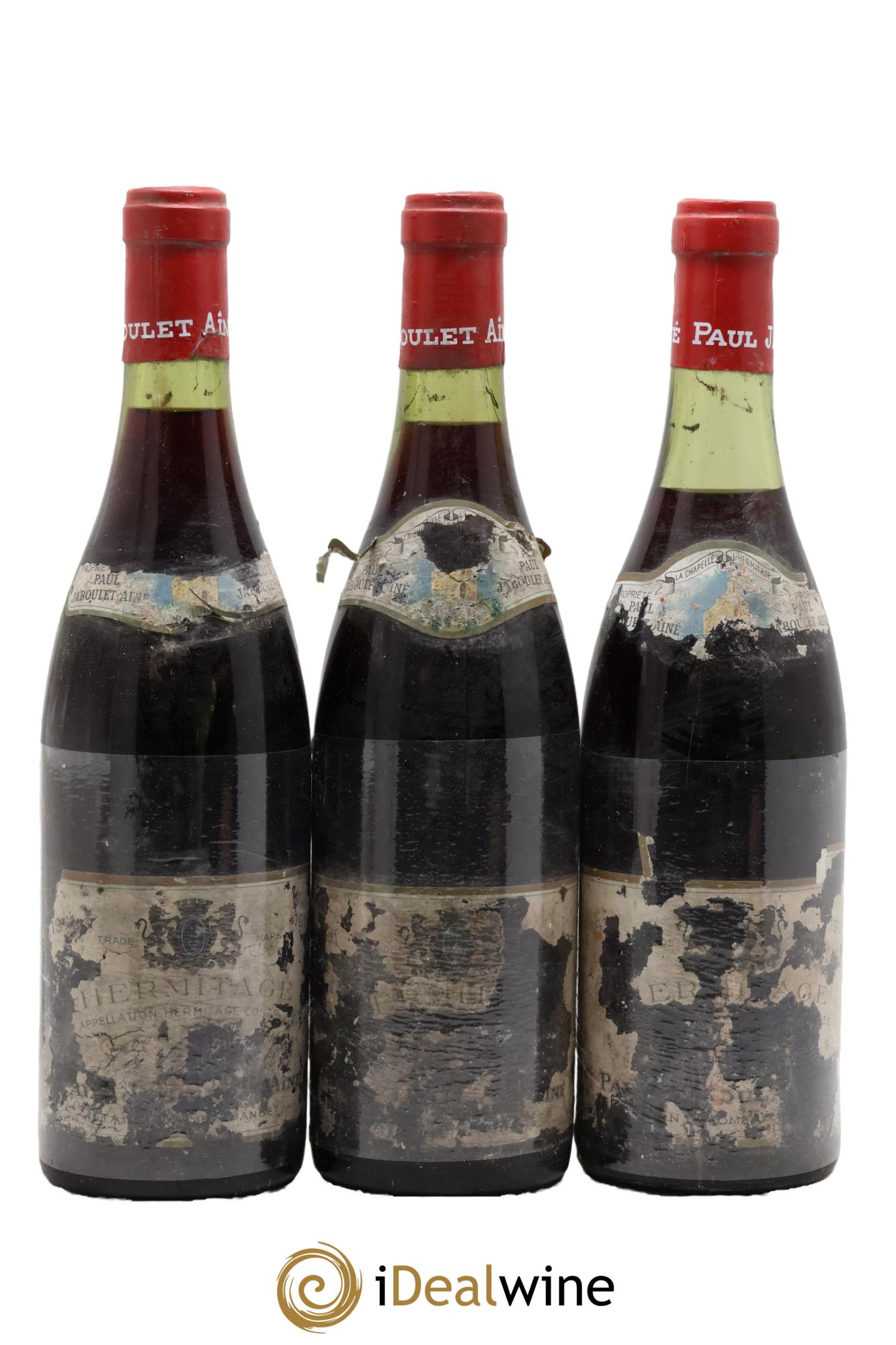 Hermitage La Chapelle Paul Jaboulet Ainé 1971 - Lot de 3 bouteilles - 0