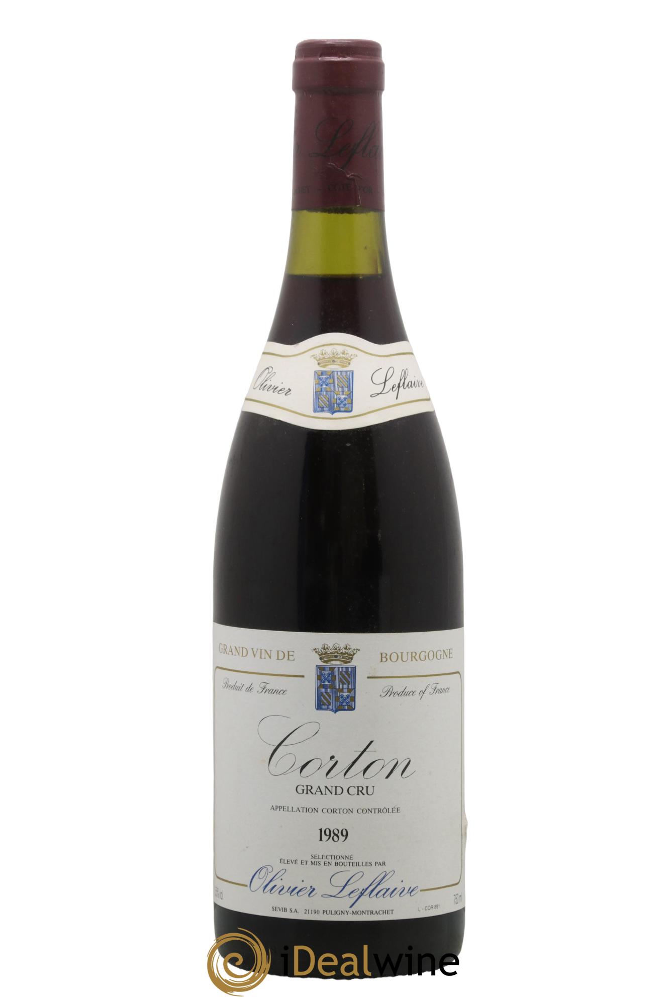 Corton Grand Cru Domaine Olivier Leflaive 1989 - Lot de 1 bouteille - 0