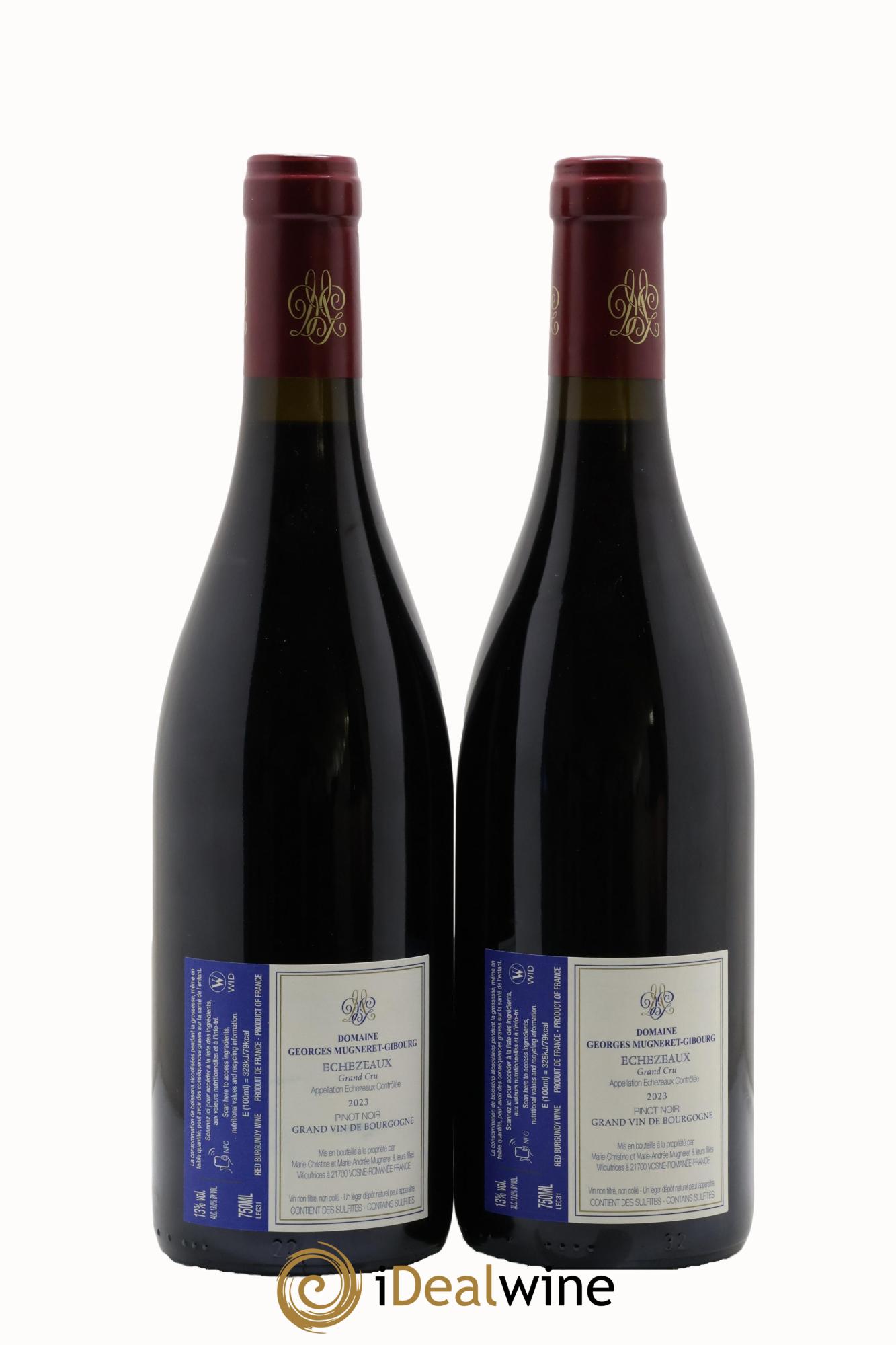 Echezeaux Grand Cru Mugneret-Gibourg (Domaine) 2023 - Lotto di 2 bottiglie - 1