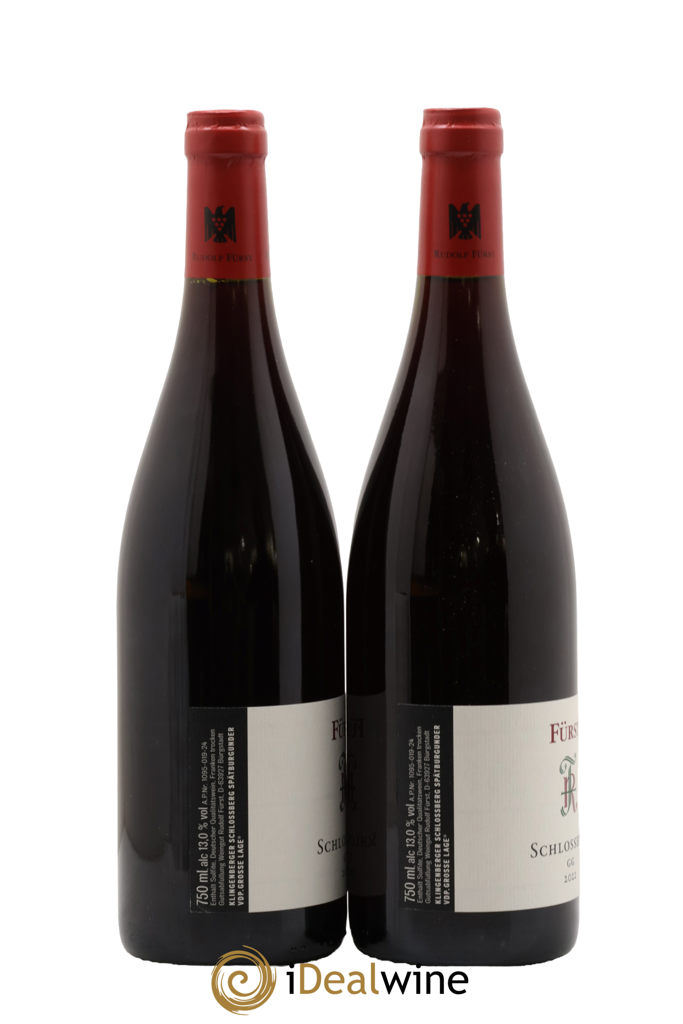 Allemagne Schlossberg GG Spätburgunder Furst 2022 - Lot de 2 bouteilles - 1