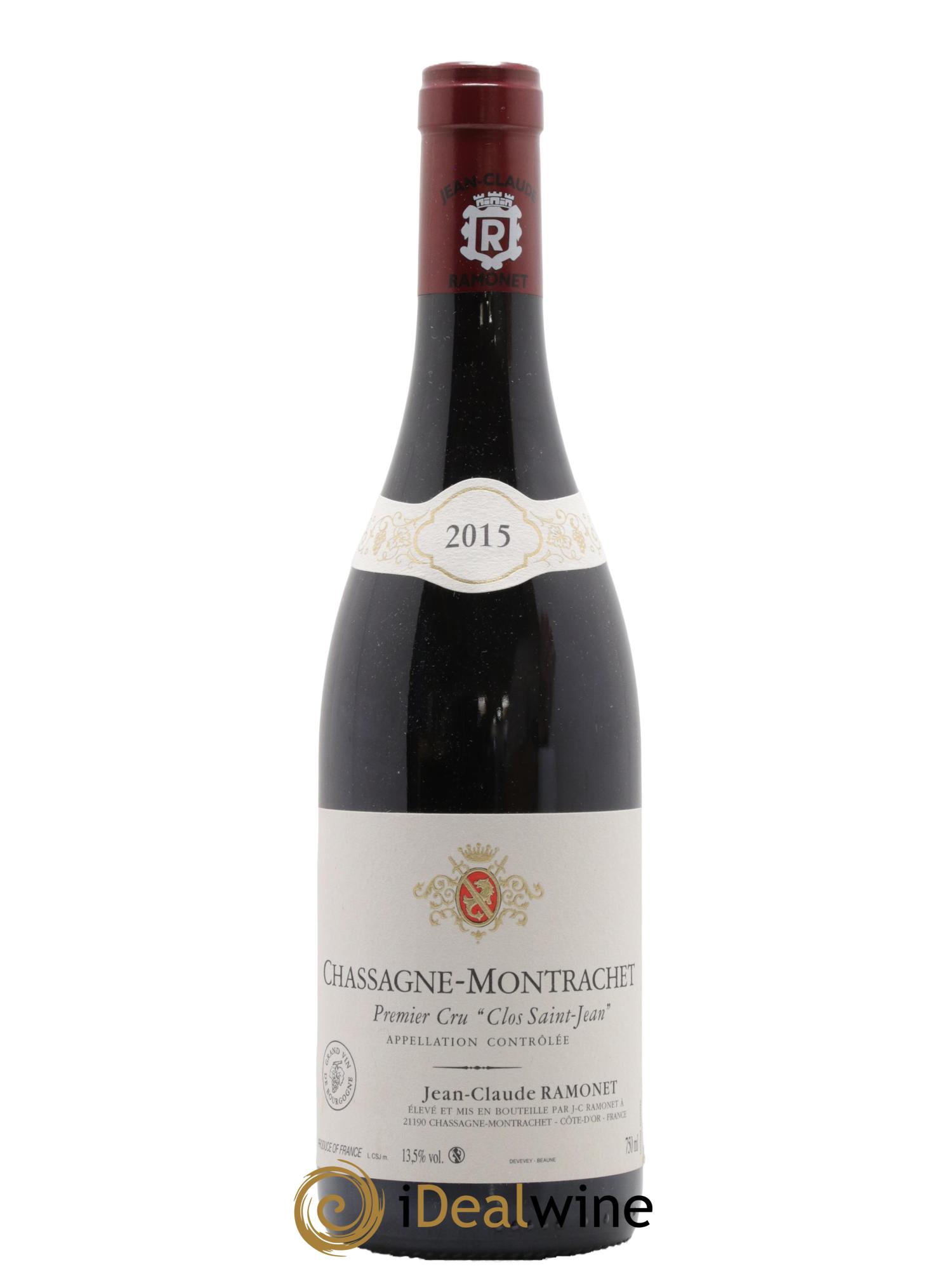 Chassagne-Montrachet 1er Cru Clos Saint-Jean Ramonet (Domaine) 2015 - Lot de 1 bouteille - 0
