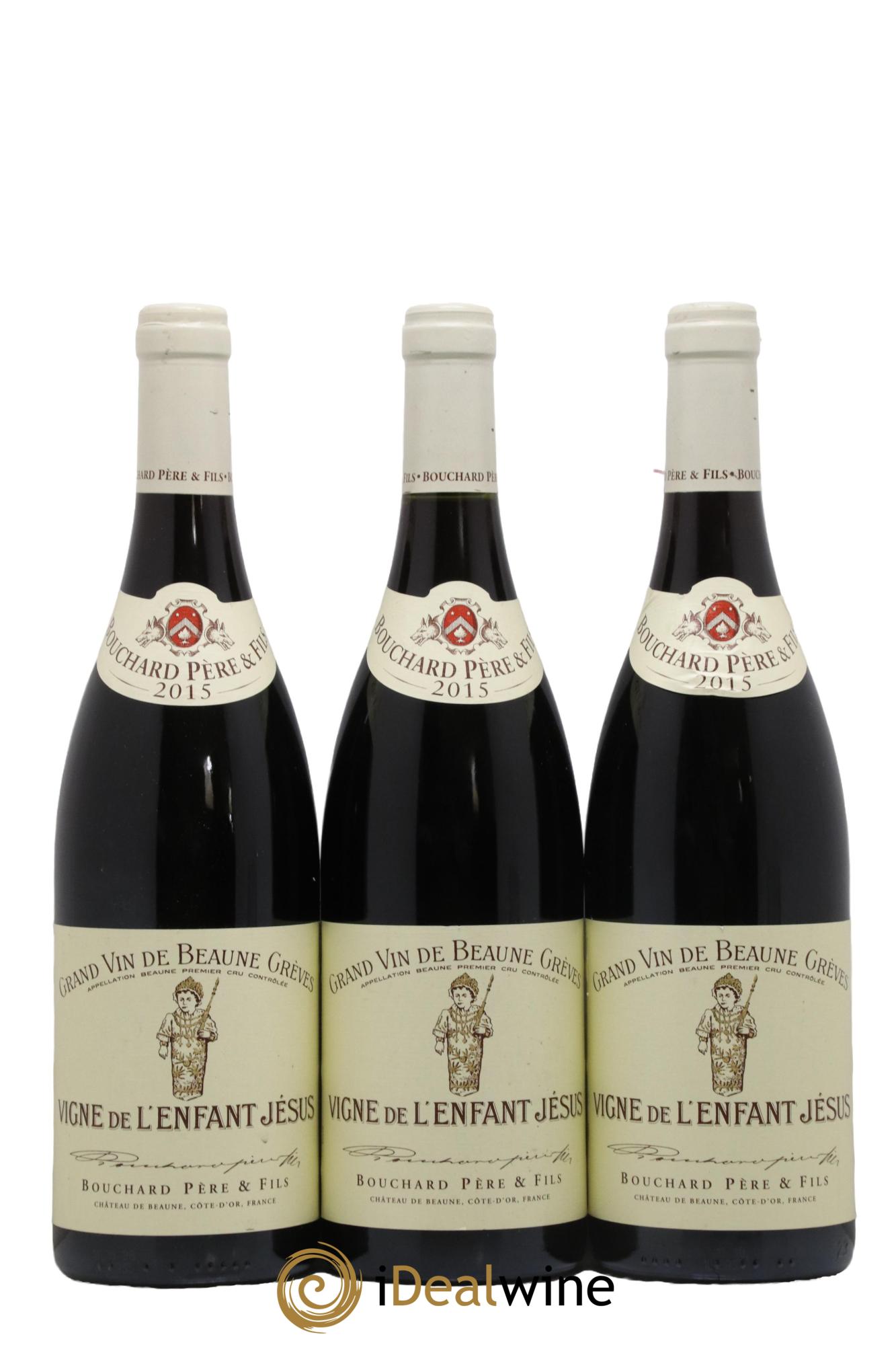 Beaune 1er Cru Grèves - Vigne de l'Enfant Jésus Bouchard Père & Fils 2015 - Lot de 3 bouteilles - 0