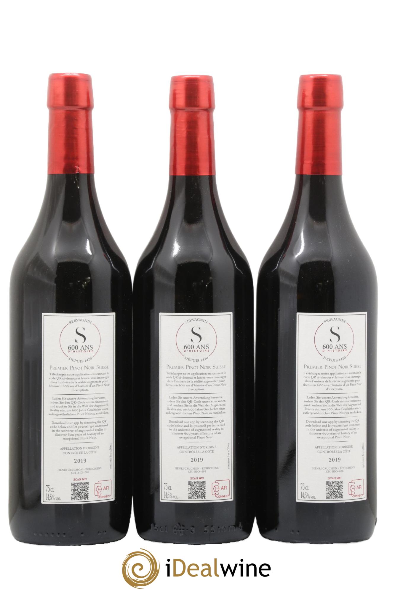 Vins Etrangers Suisse Servagnin Domaine Henri Cruchon 2019 - Posten von 3 Flaschen - 1
