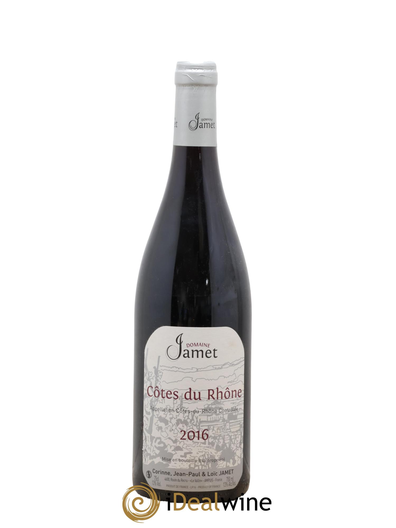 Côtes-du-Rhône Jamet (Domaine) 2016 - Lotto di 1 bottiglia - 0