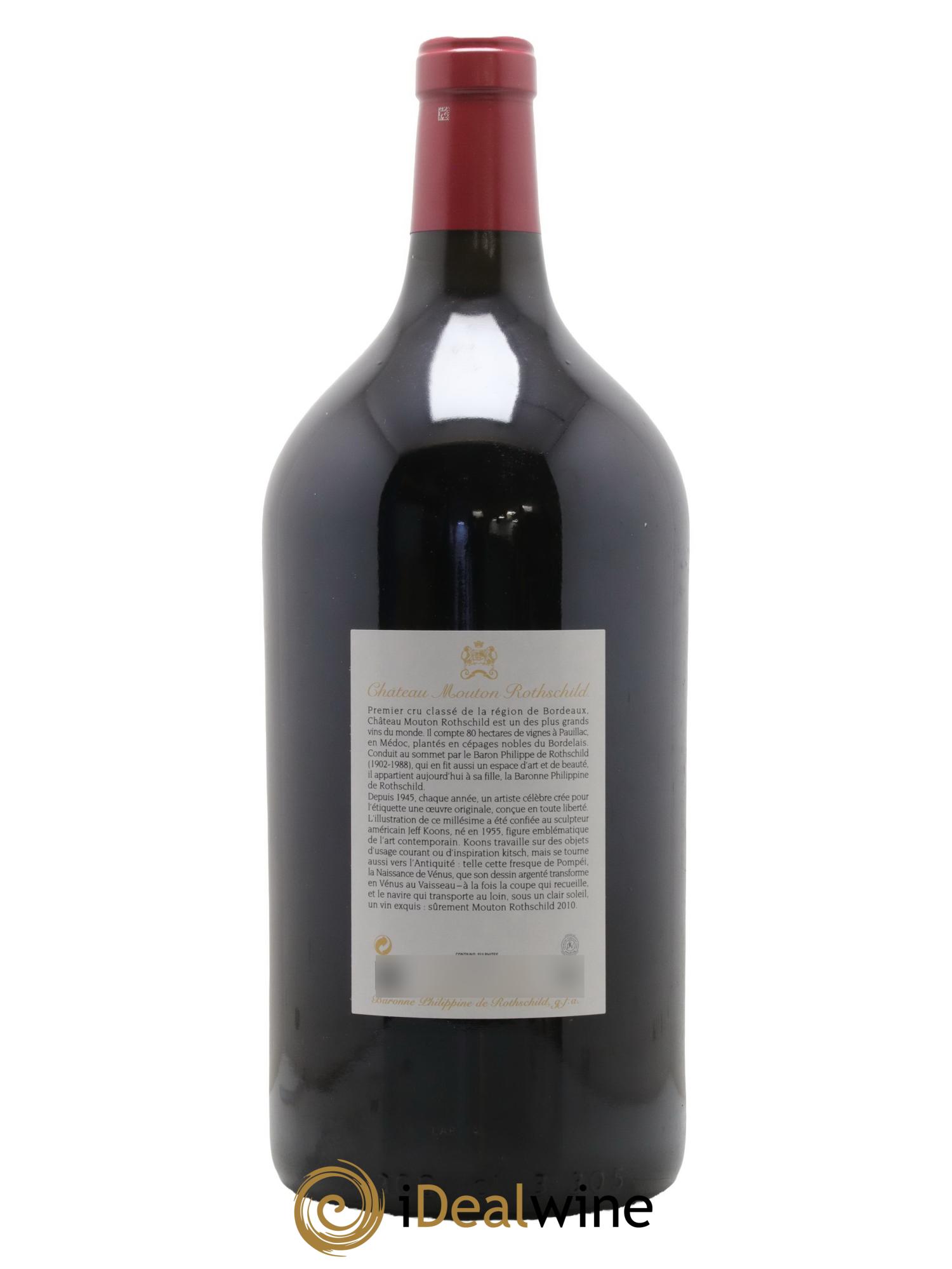 Château Mouton Rothschild 1er Grand Cru Classé 2010 - Lot de 1 double magnum - 2
