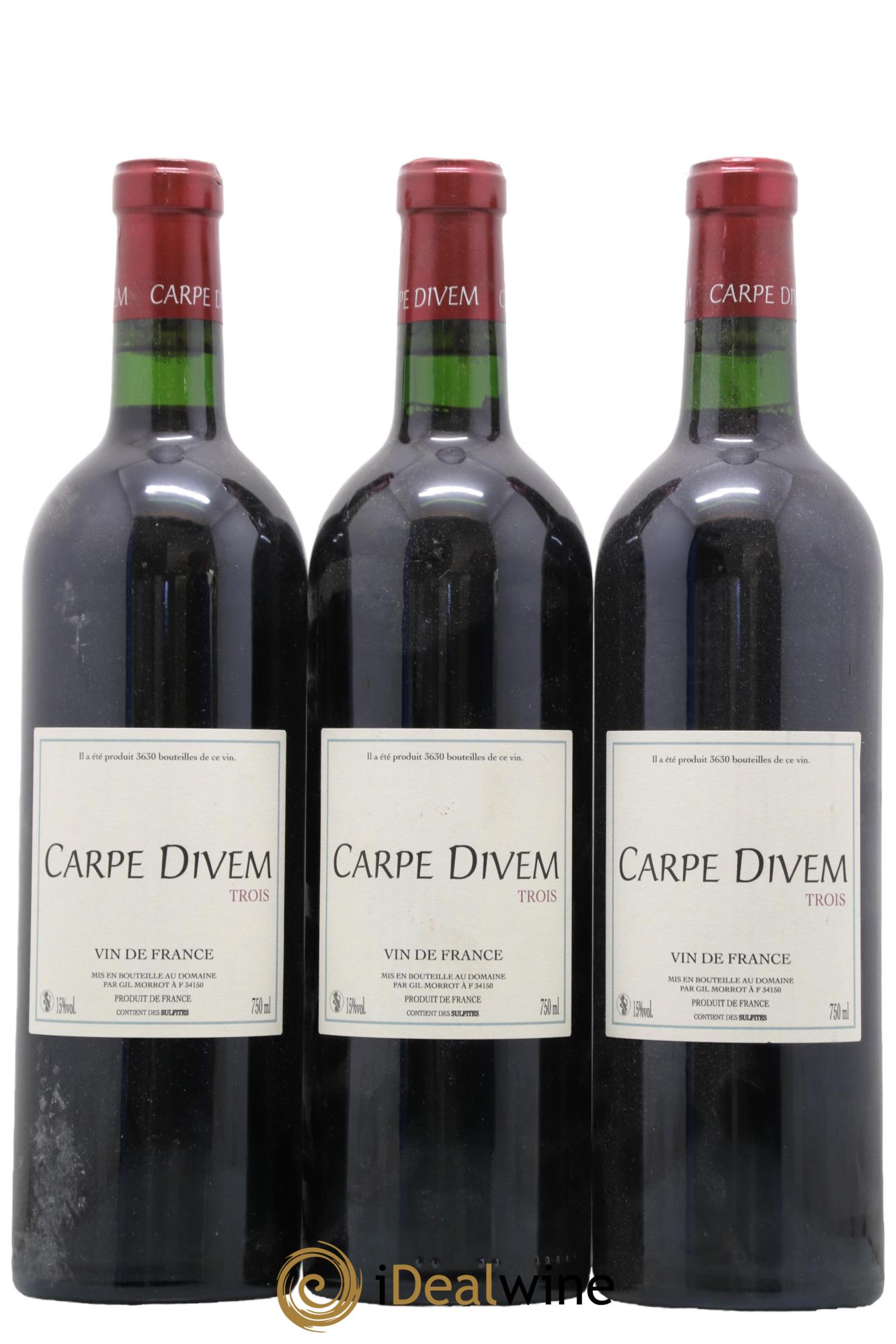 Vin de France Carpe Divem Trois Gil Morrot - Lot of 3 bottles - 0