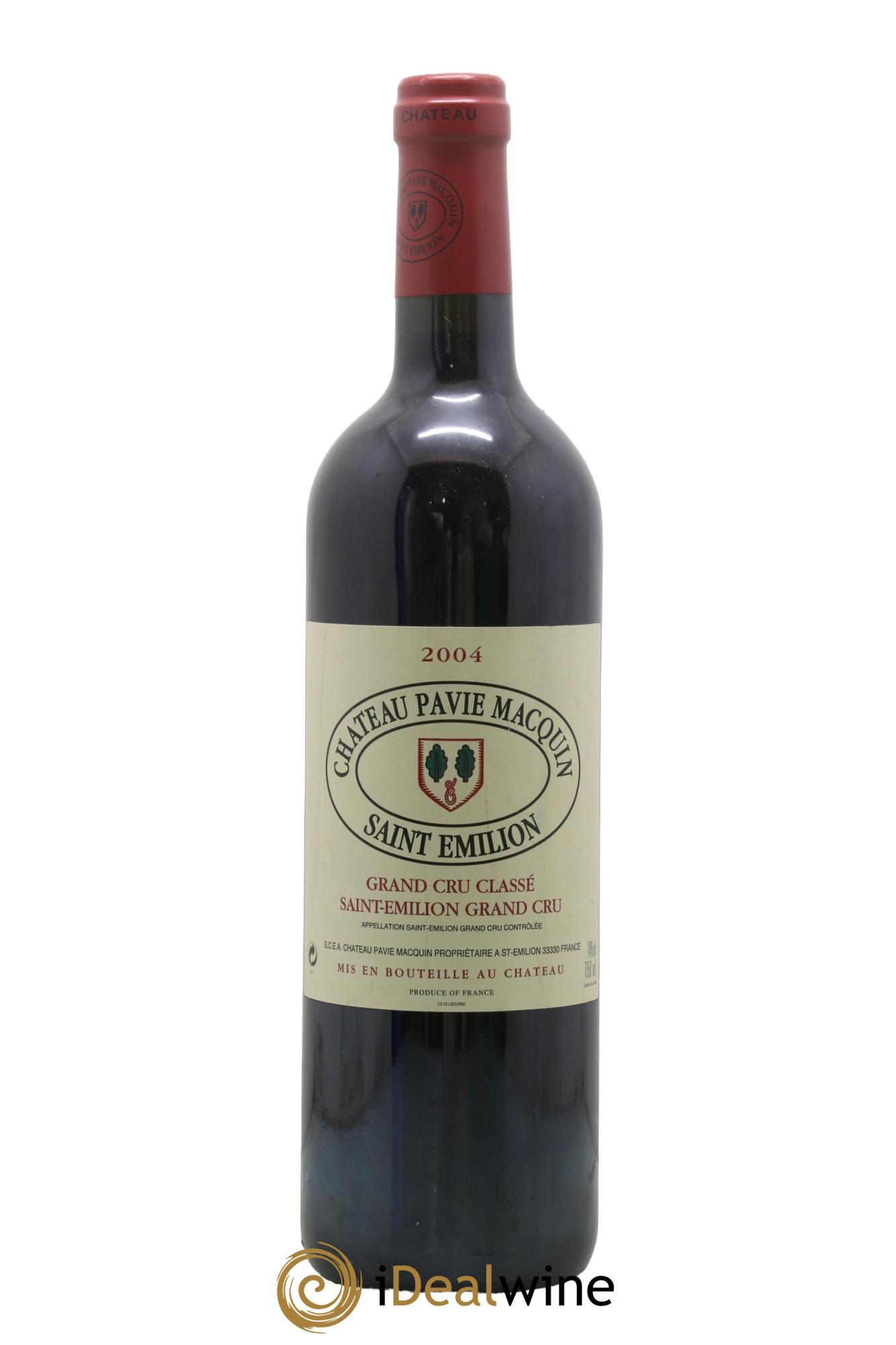 Château Pavie Macquin 1er Grand Cru Classé B 2004 - Posten von 1 Flasche - 0