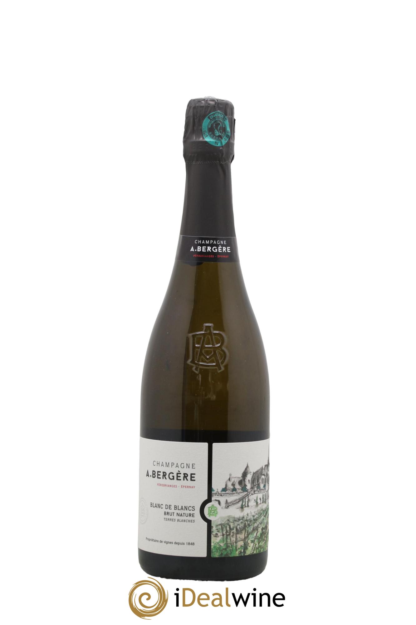 Champagne Brut Nature Blanc de Blancs Terres Blanches A. Bergère 2021 - Lot of 1 bottle - 0