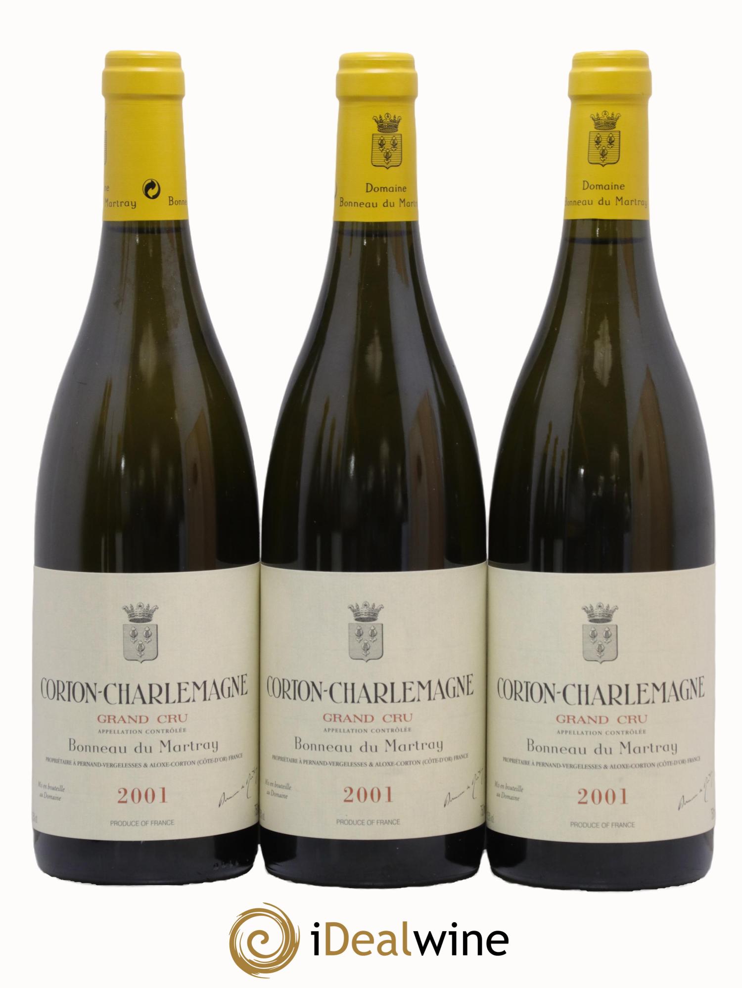 Corton-Charlemagne Grand Cru Bonneau du Martray (Domaine) 2001 - Lot de 6 bouteilles - 1