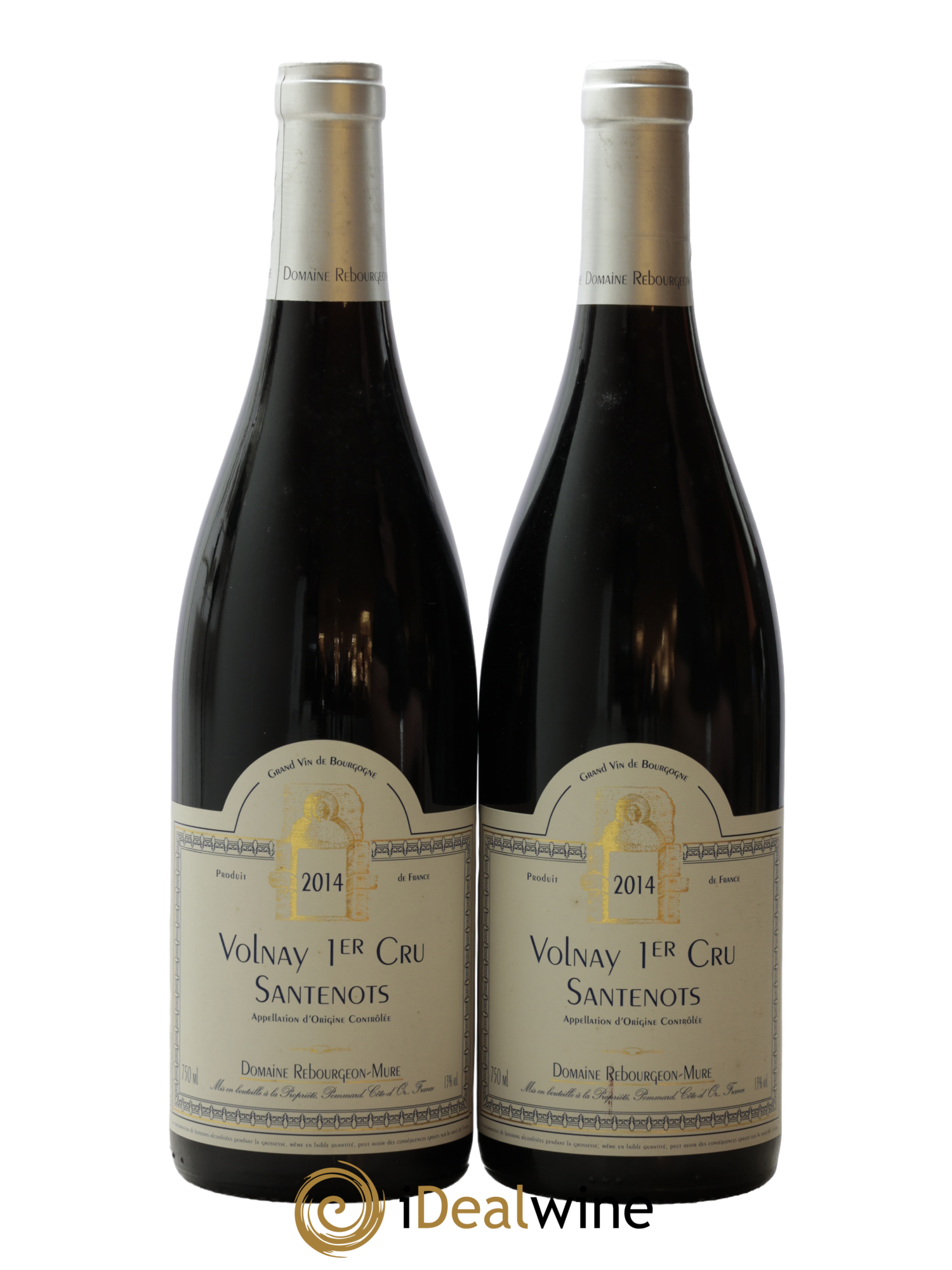 Volnay 1er Cru Santenots Rebourgeon-Mure 2014 - Lot de 2 bouteilles - 0